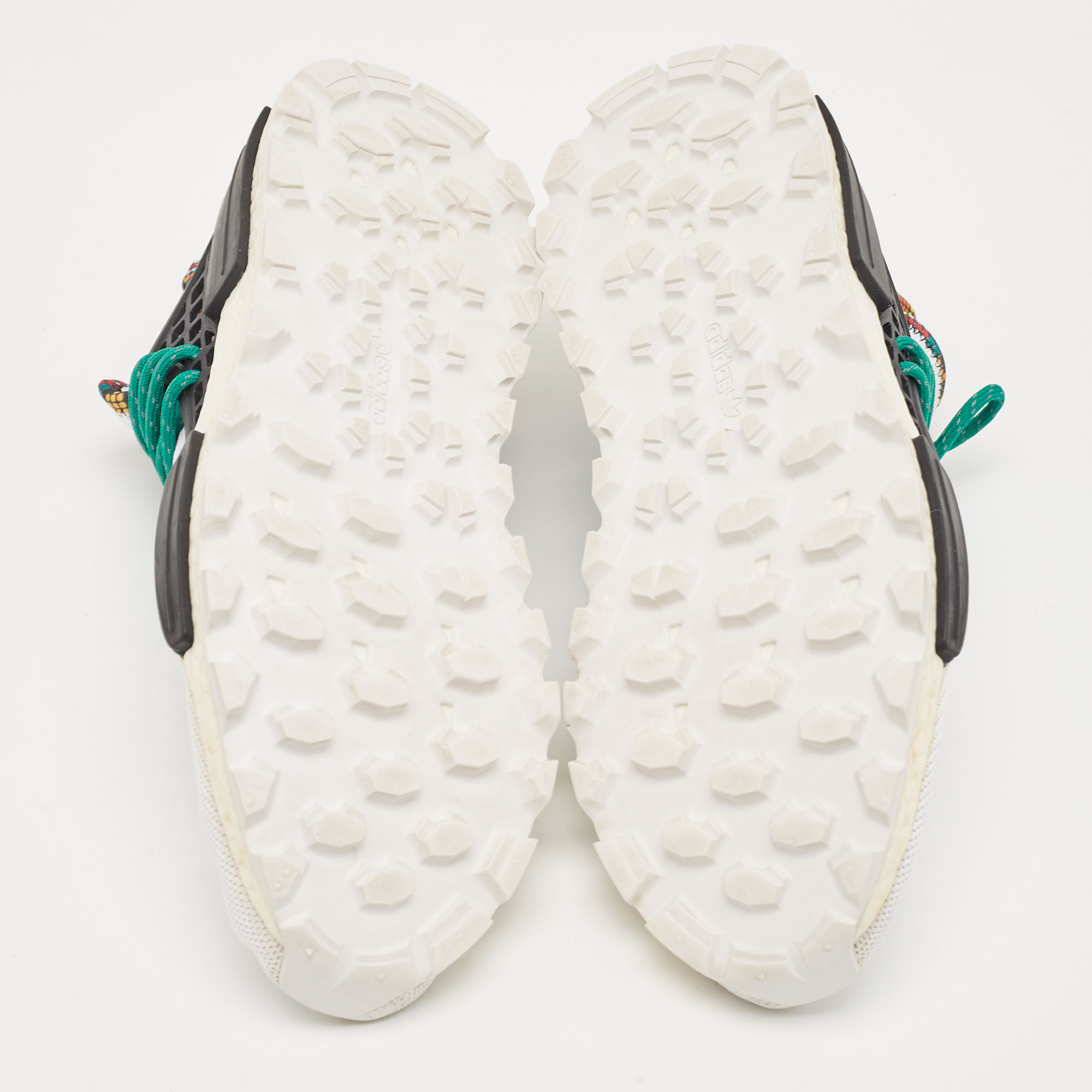 Pharrell Williams X Adidas White Fabric Human Body NMD Sneakers Size 46 2/3