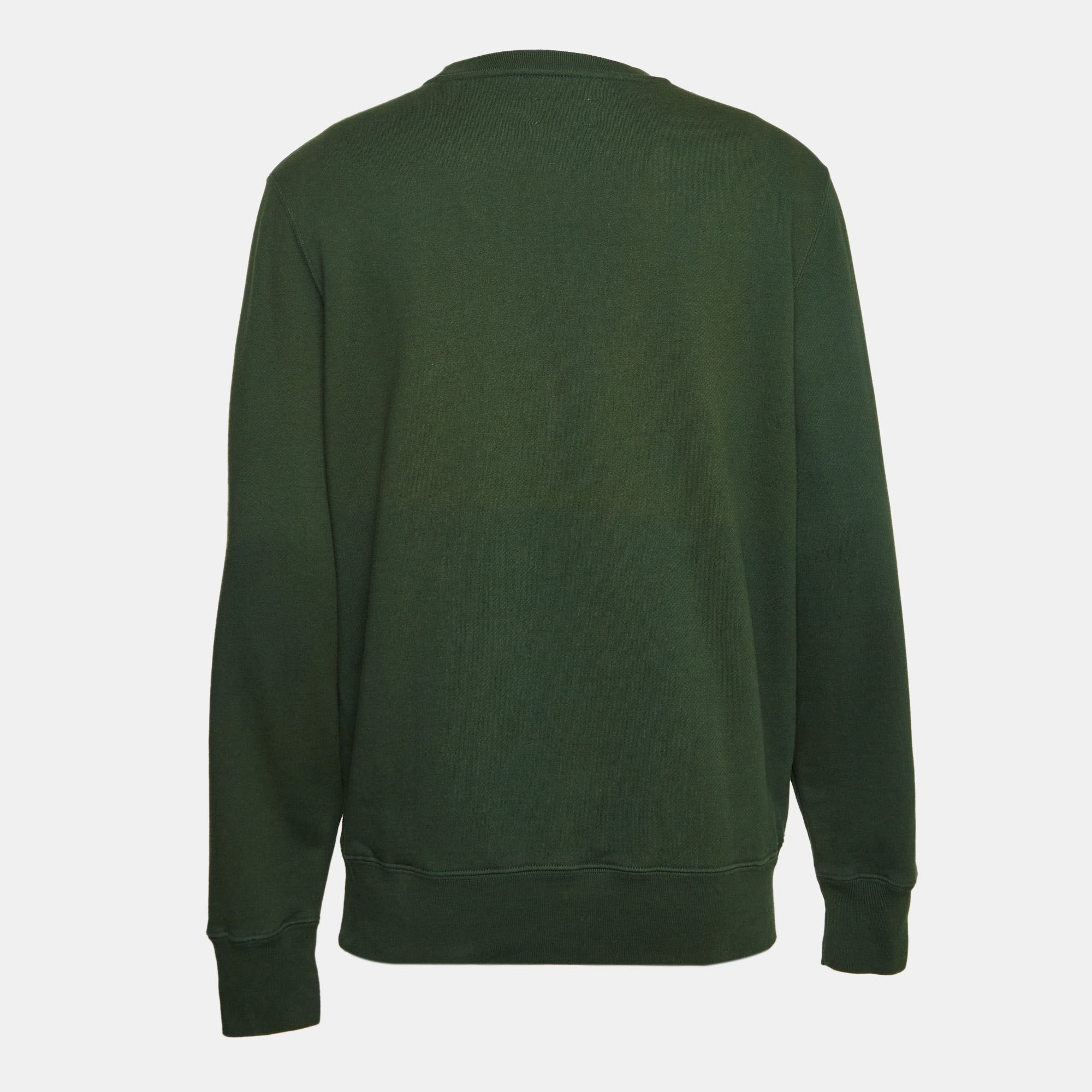 Aime Leon Dore Green Printed Cotton Knit Sweatshirt M