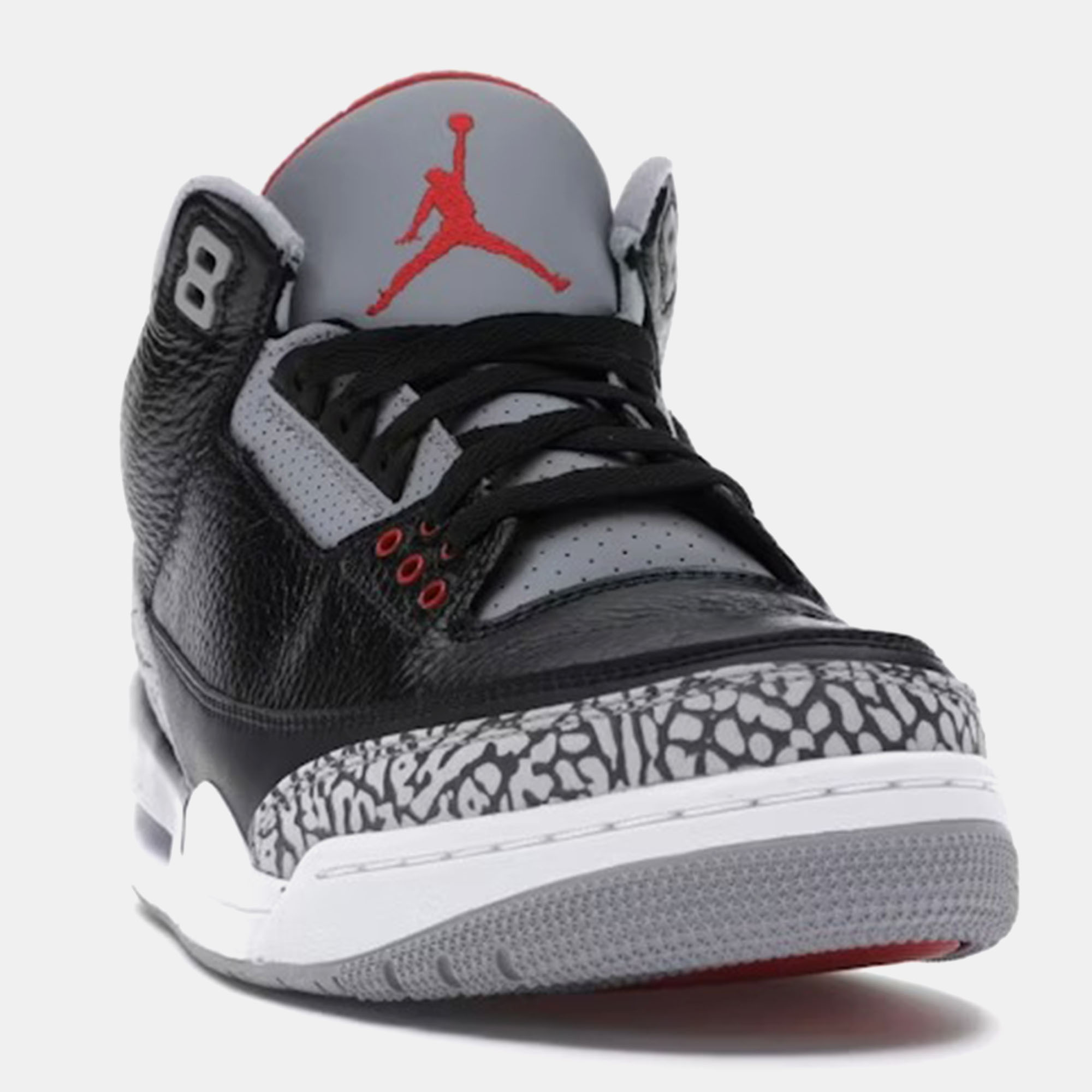 Air Jordan Black Jordan 3 Retro Black Cement (2018) Sneaker Size EU 41