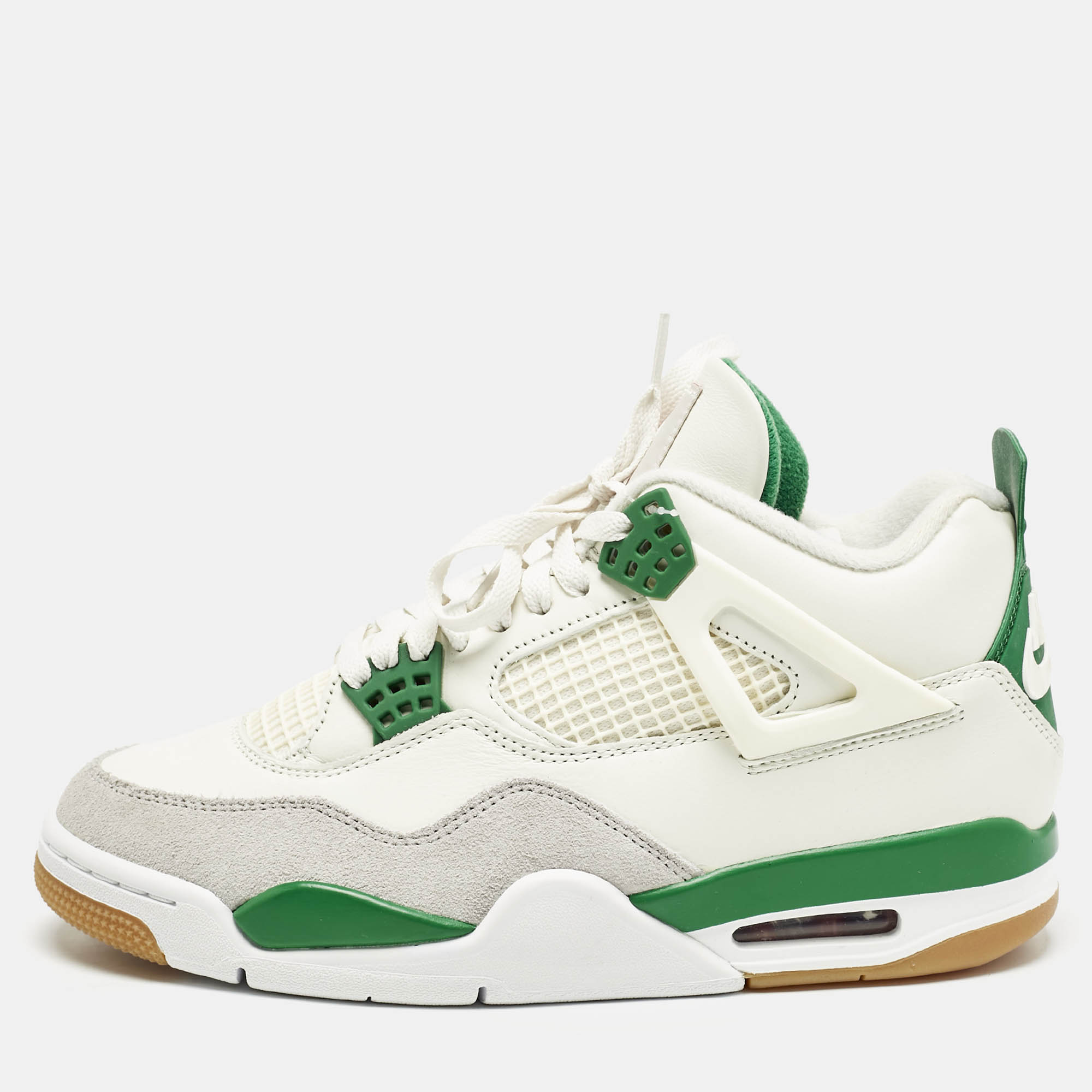 Air Jordans Off White Leather Jordan 4 Retro SB Pine Green Sneakers Size 42
Air Jordans Off White Leather Jordan 4 Retro SB Pine Green Sneakers Size 42