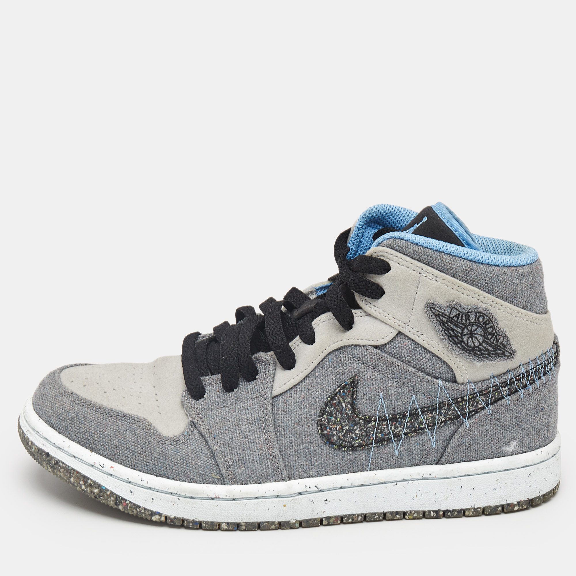 Air Jordans Grey/Blue Canvas Air Jordan 1 Crater Mid Top Sneakers Size 40
Air Jordans Grey/Blue Canvas Air Jordan 1 Crater Mid Top Sneakers Size 40