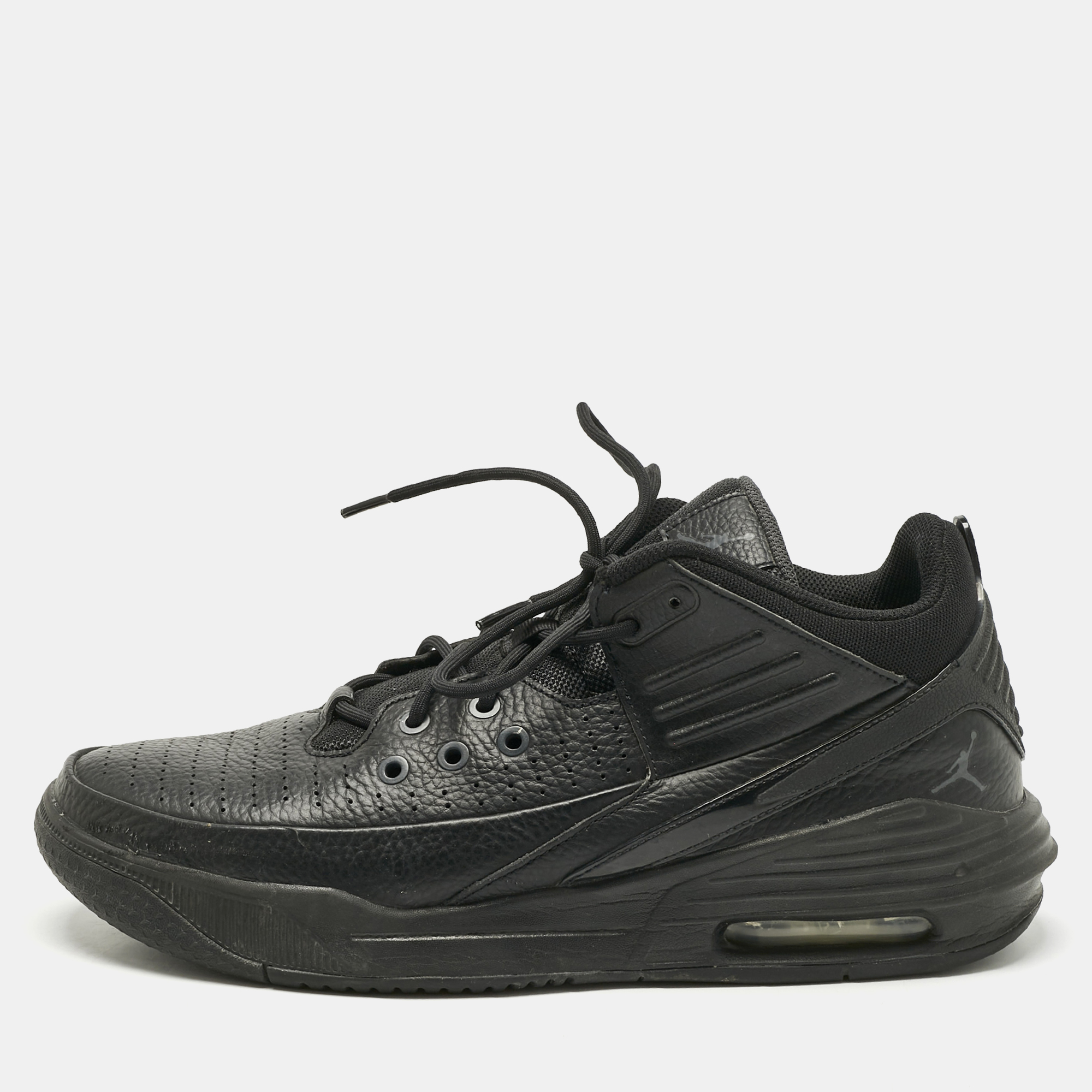 Leather Jordan Max Aura 5 Anthracite Sneakers Size 46 - Air Jordans - Modalova