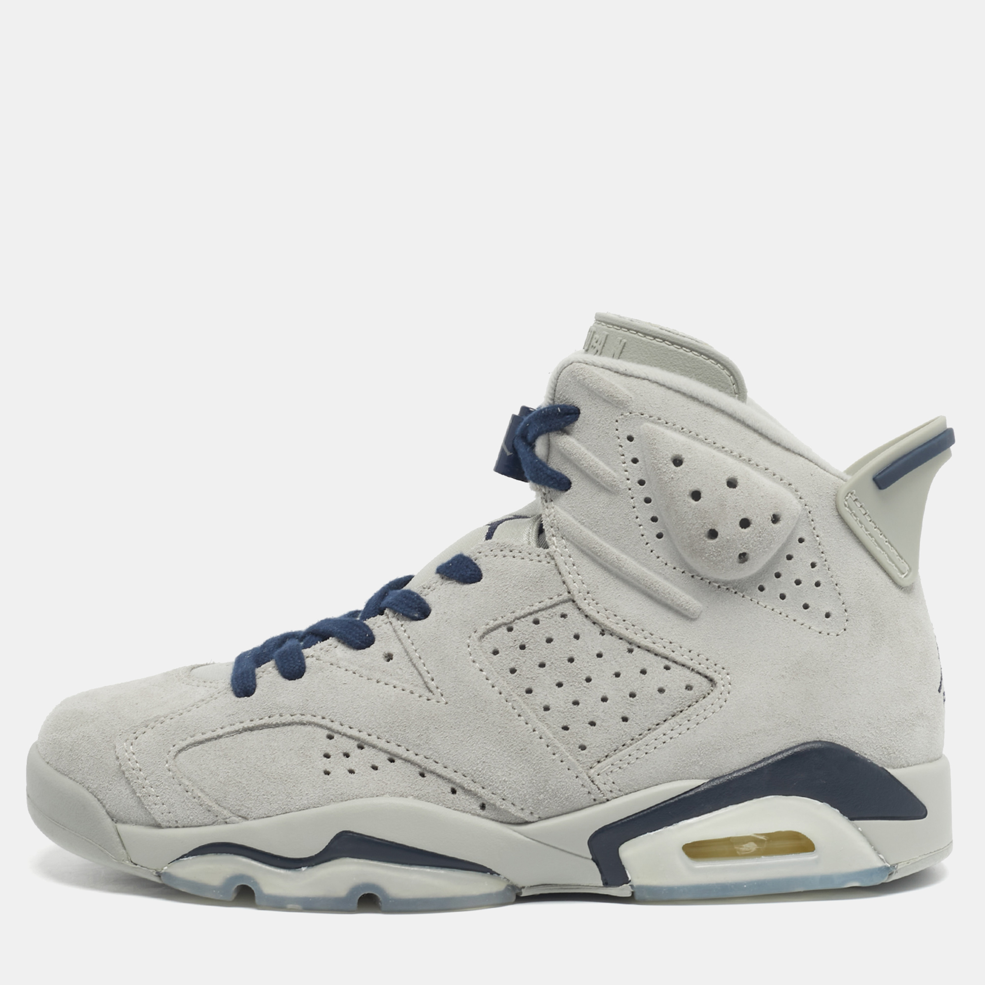 Air Jordan Grey Suede Leather Jordan 6 Retro Georgetown Sneakers Size 42 - Air Jordans - Modalova