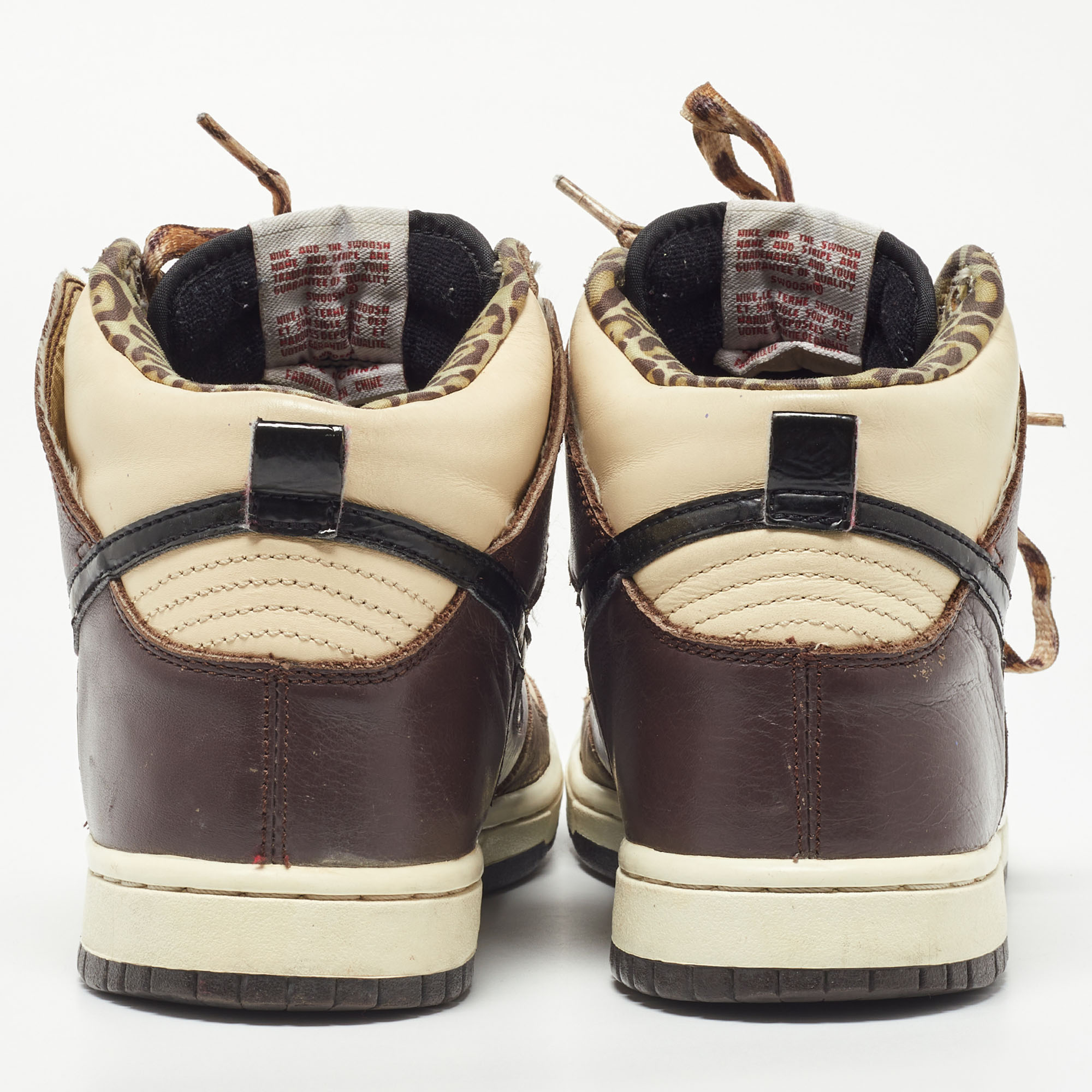Air Jordon Tricolor Leather Dunk High Pro SB Ferris Bueller Sneakers Size 40
