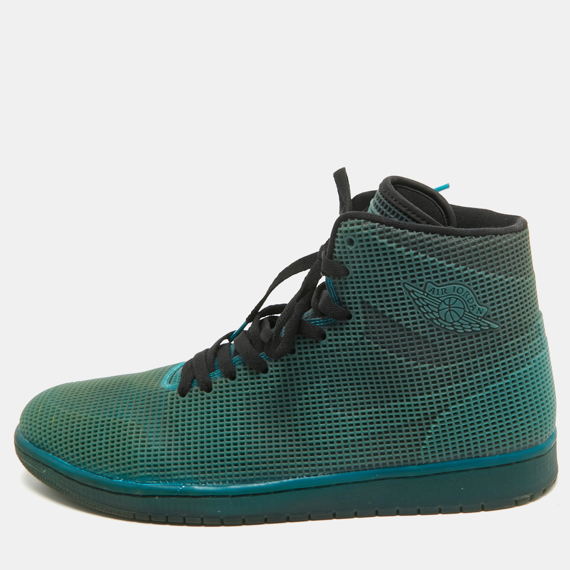 

Air Jordans Green Rubber Jordan 1 Retro 4Lab1 Tropical Teal Sneakers Size