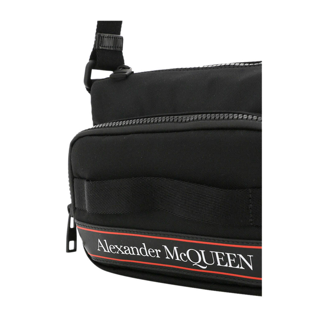 Alexander McQueen Black Nylon Urban Camera Bag