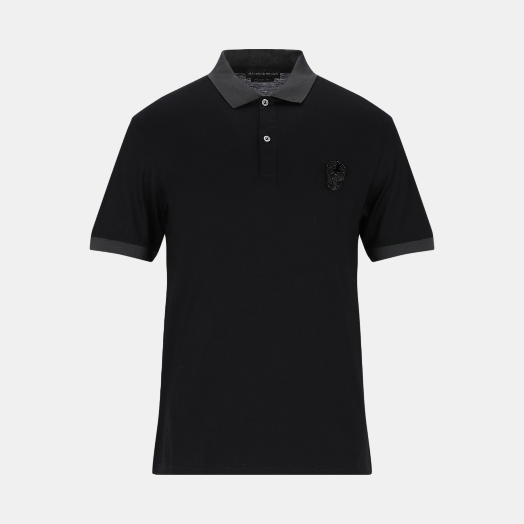 

Alexander McQueenCotton Polo shirts, Black