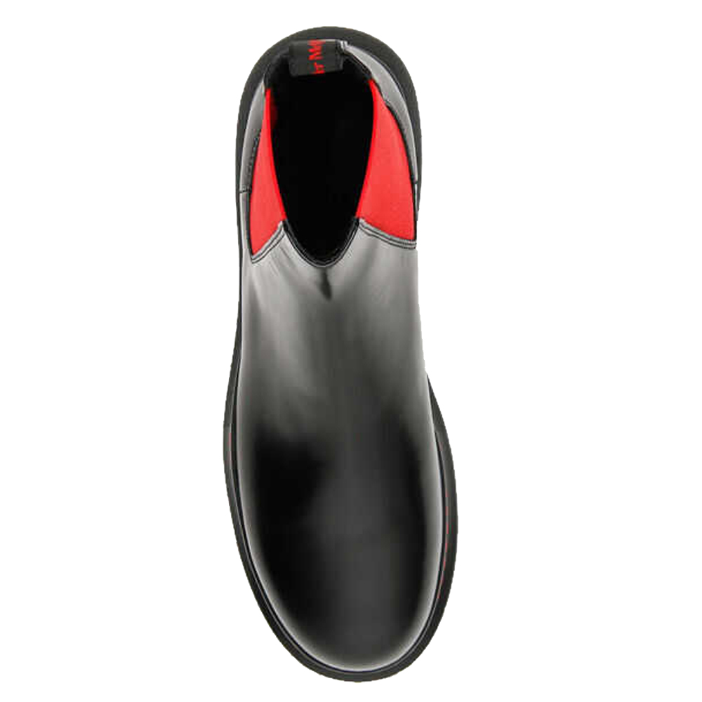 

Alexander McQueen Black/Red Hybrid Chelsea Boots Size IT