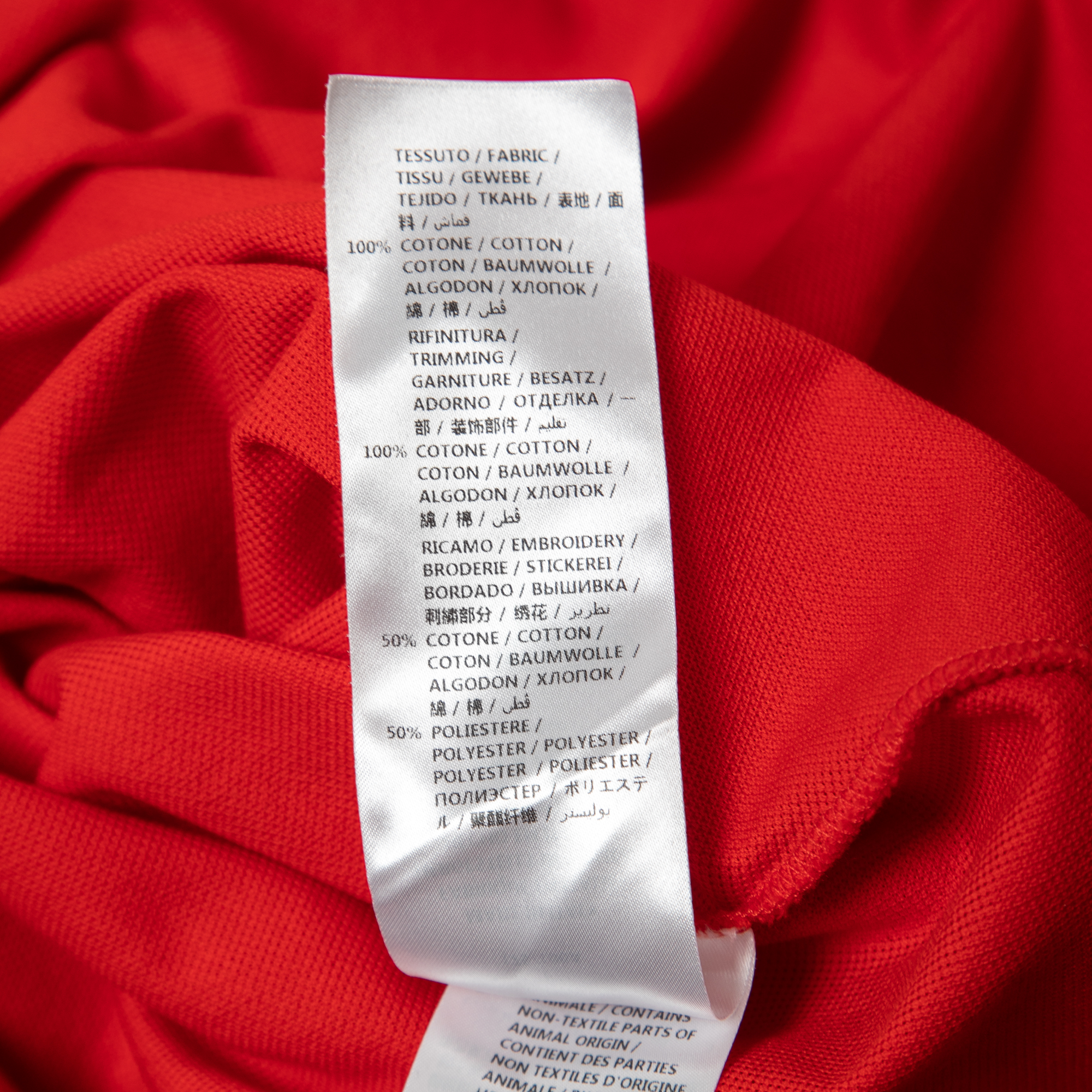 Alexander McQueen Red Cotton Pique Logo Patch Polo T-Shirt L