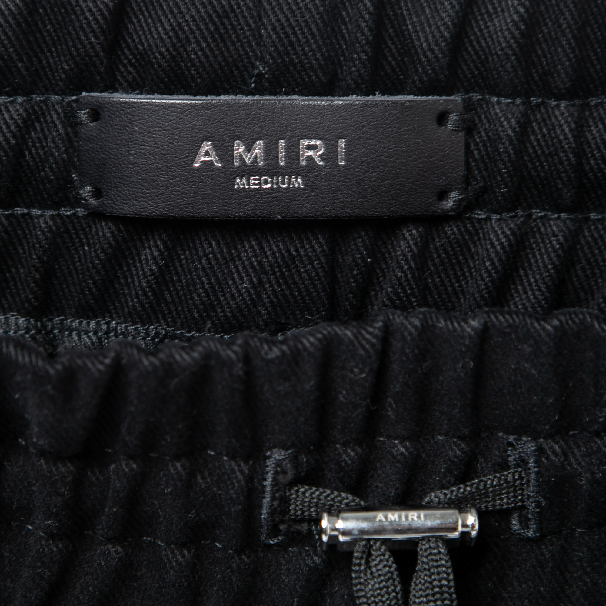 Amiri Black Cotton Cargo Sweatpants M