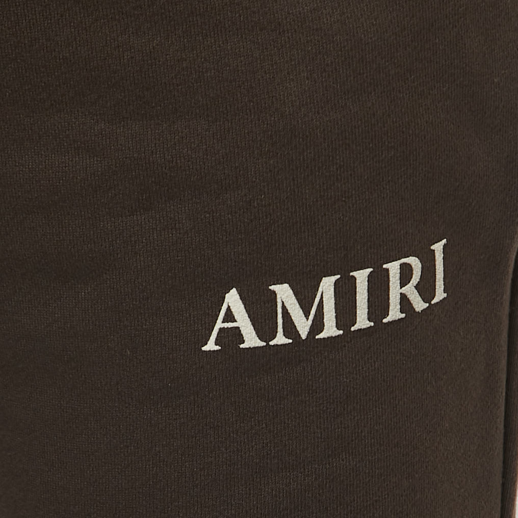 Amiri Brown Cotton Logo Print Joggers M