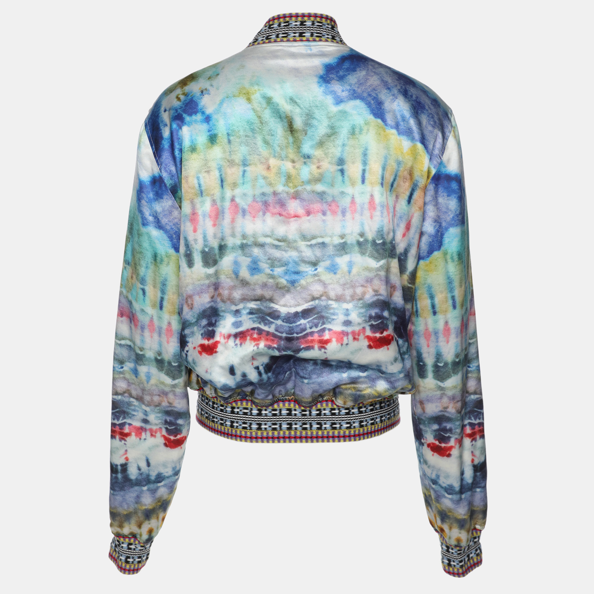 Amiri Multicolor Silk Blend Tie Dye Jacket XXL