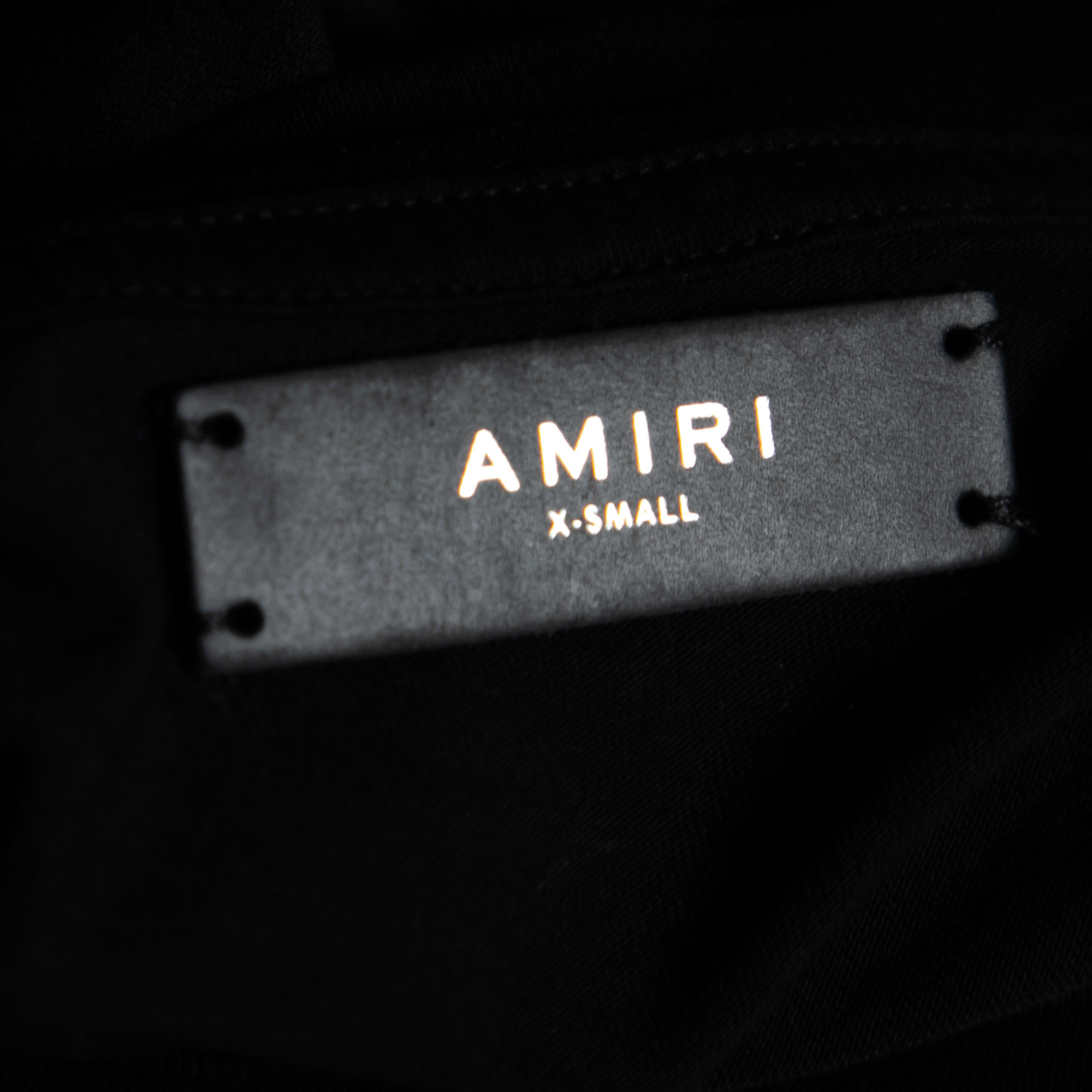 Amiri Black Cotton Jersey Distressed Crew Neck T-Shirt XS