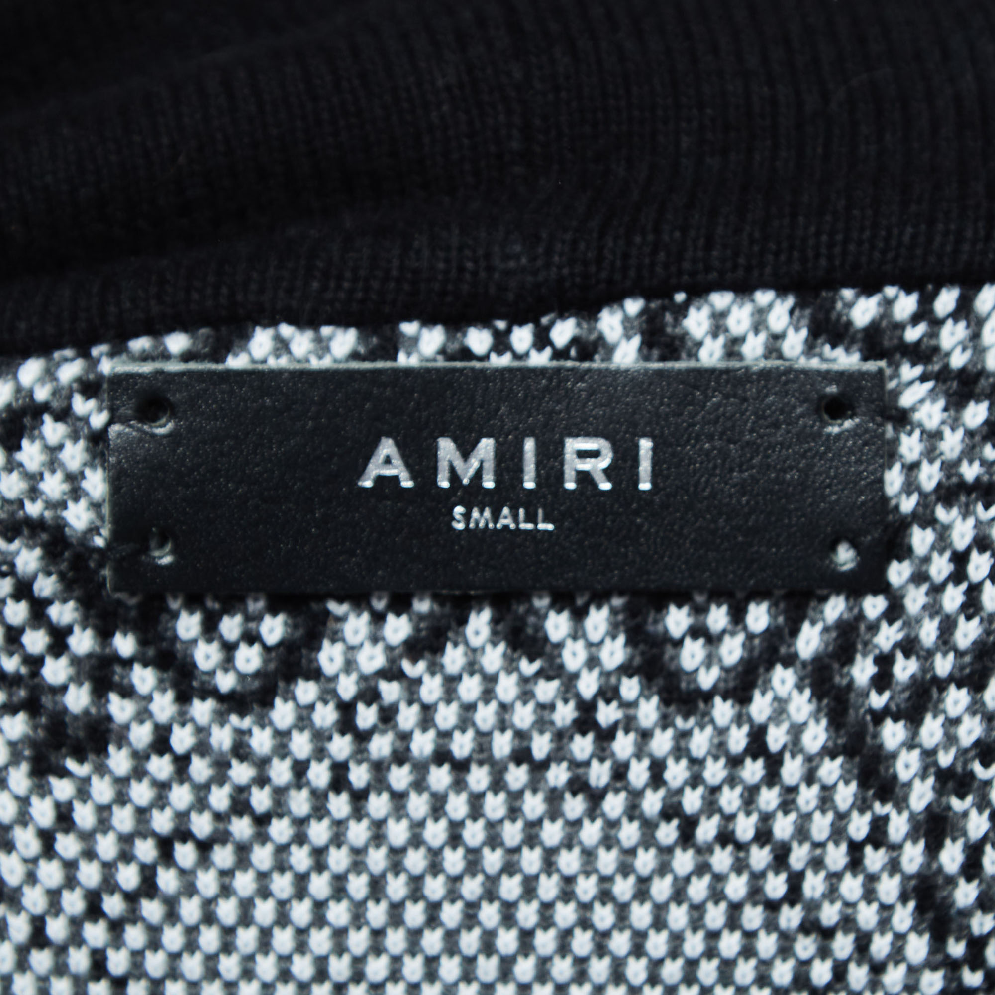 Amiri Black Bandana Print Knit Hooded Sweatshirt S