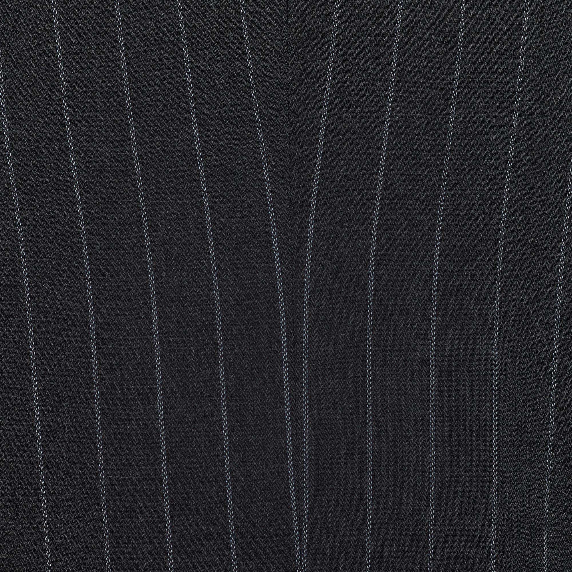 Armani Collezioni Grey Striped Wool Single Breasted Blazer XXXL
