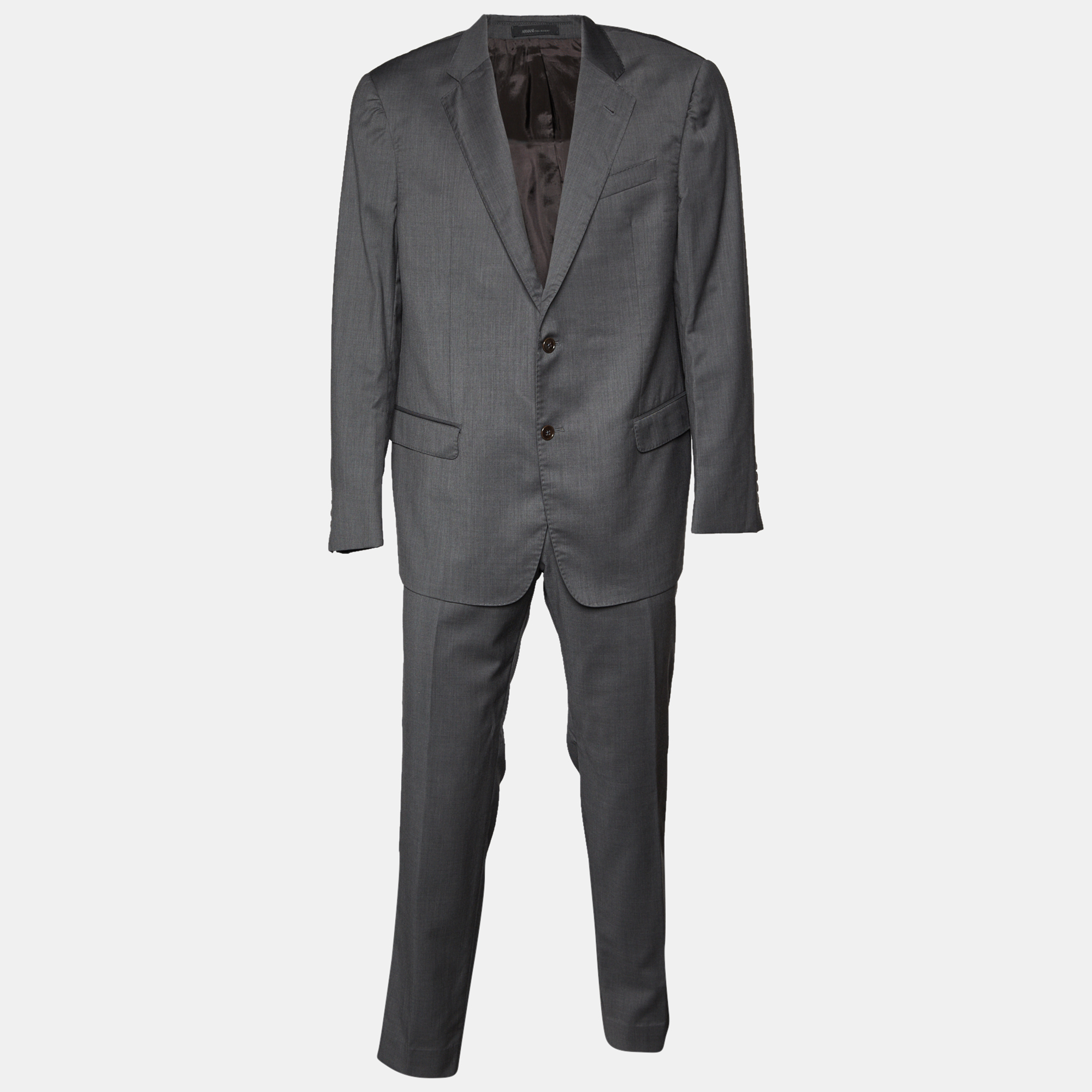 Armani Collezioni Grey Wool G-Line Suit XXL