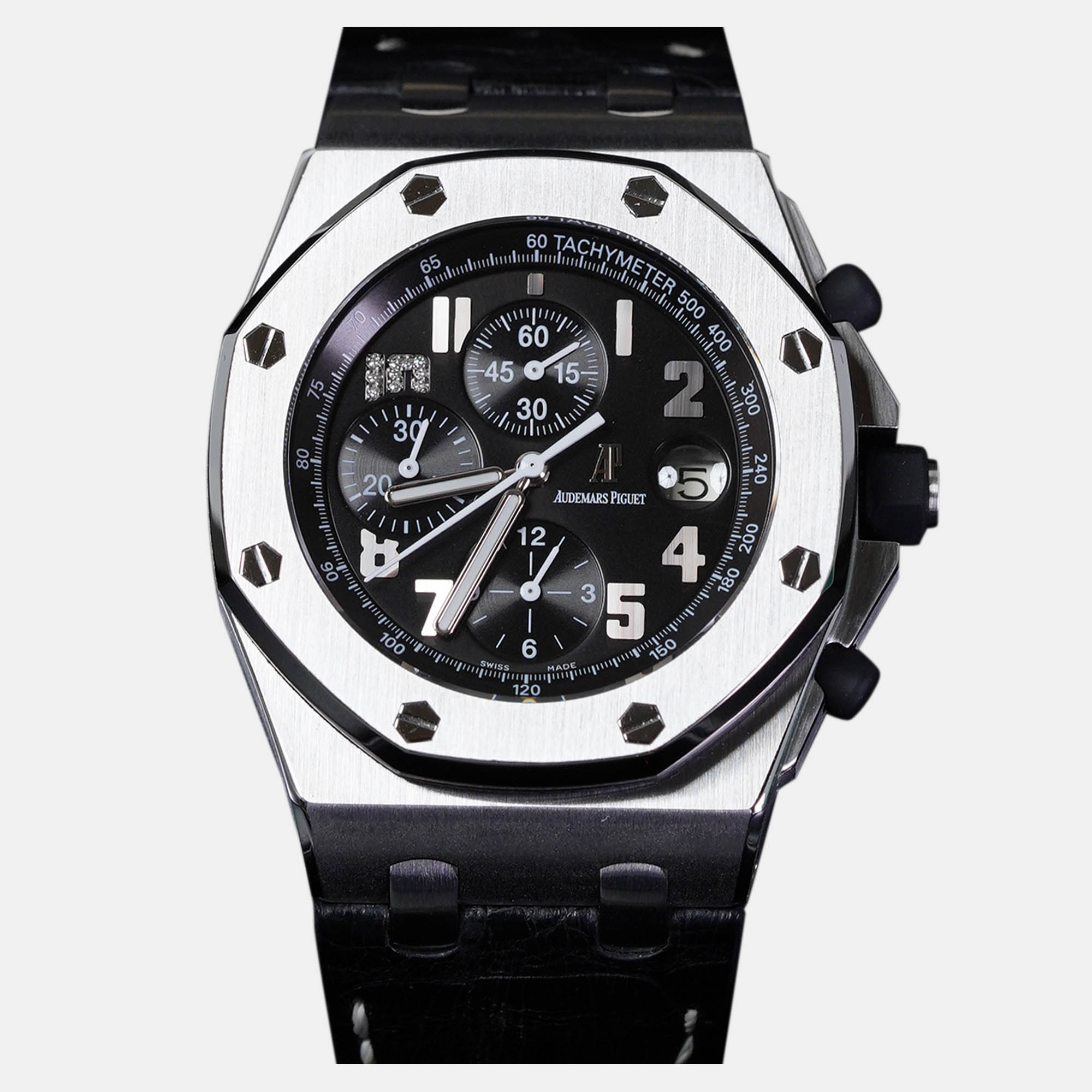 Audemars Piguet Royal Oak Offshore 26055ST.OO.D002CR.01 Automatic Black Stainless Steel Men's Wristwatch 42 mm 
Audemars Piguet Royal Oak Offshore 26055ST.OO.D002CR.01 Automatic Black Stainless Steel Men's Wristwatch 42 mm