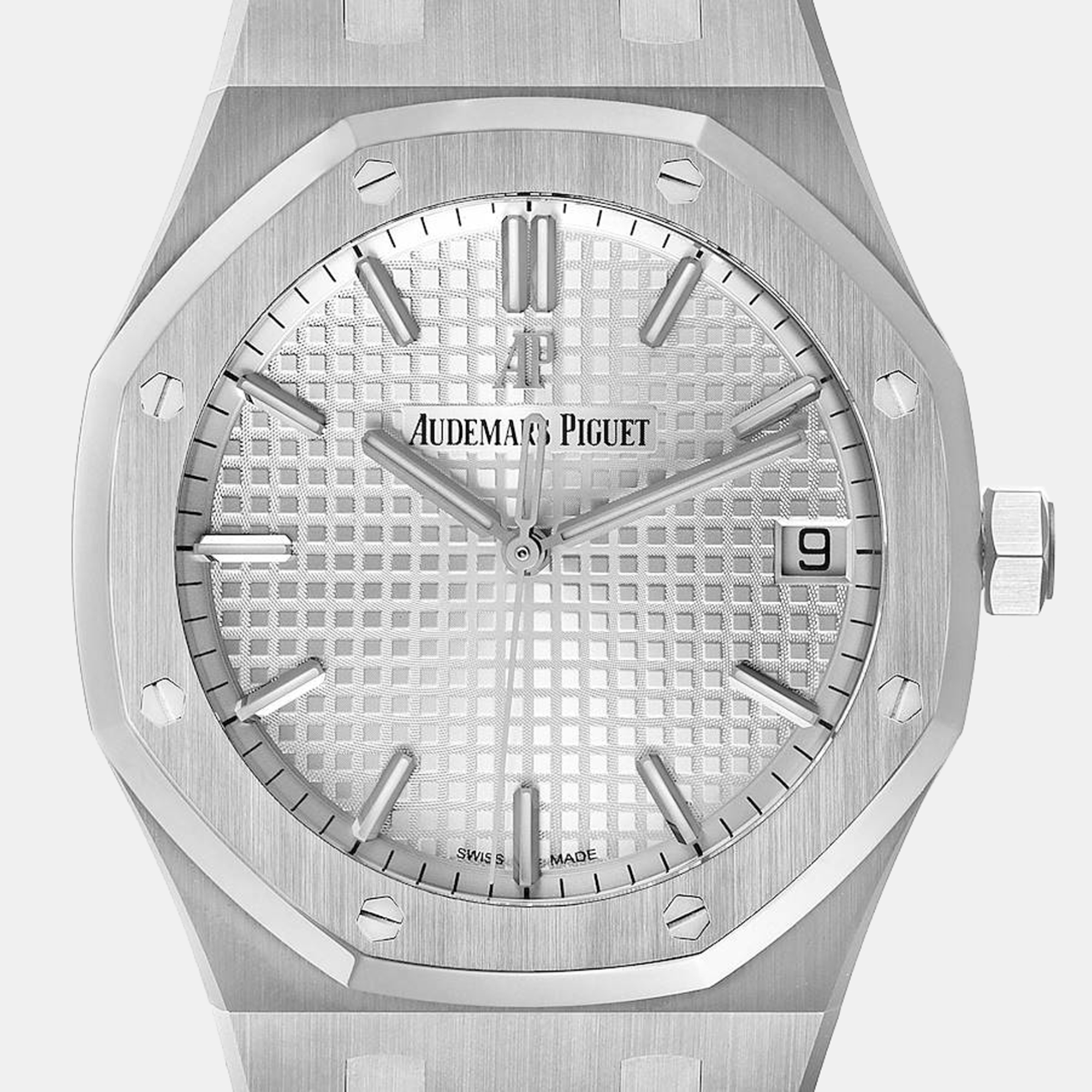 Audemars Piguet Silver Stainless Steel Royal Oak 15500ST Men's Wristwatch 41 Mm