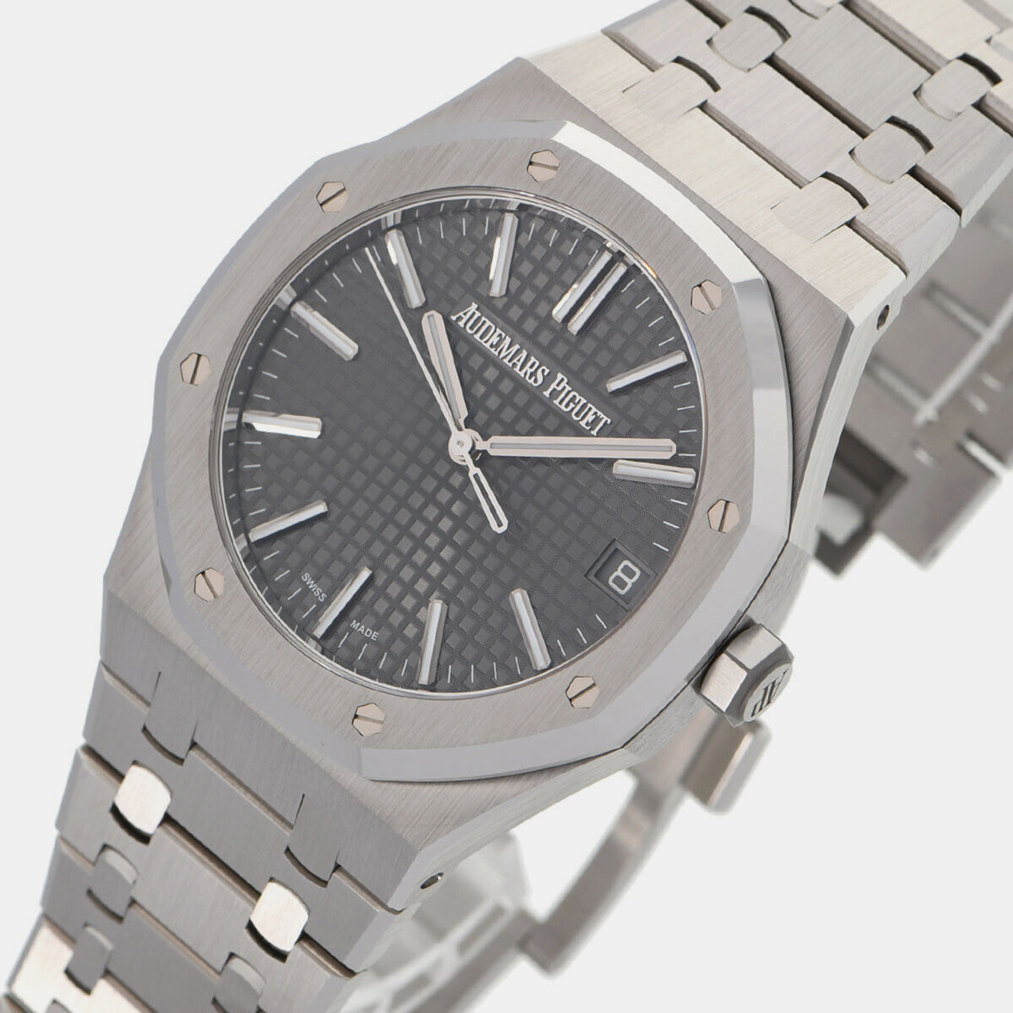 Audemars Piguet Grey Stainless Steel Royal Oak 15510ST.00.1320ST.05 Automatic Men's Wristwatch 41 Mm