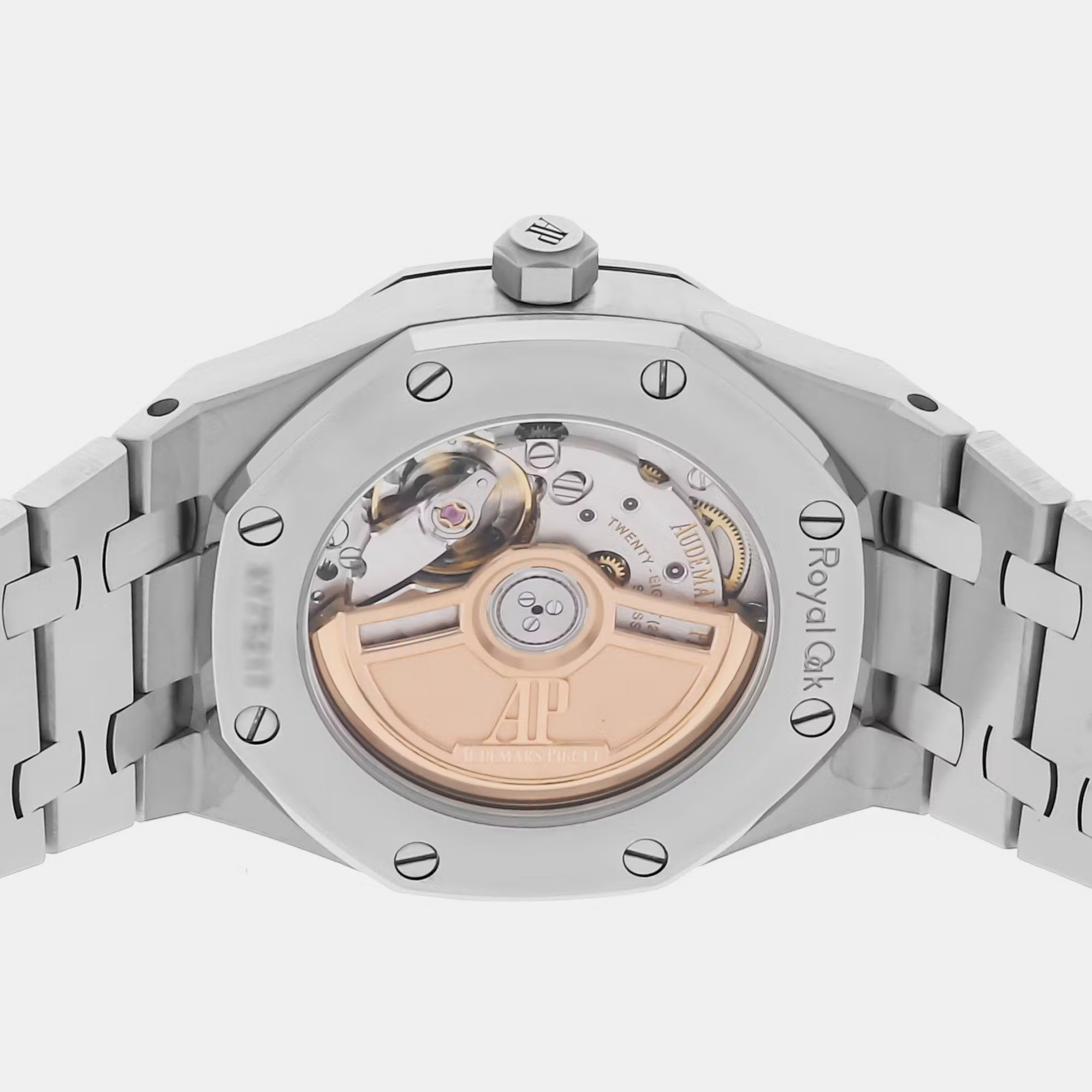 Audemars Piguet Silver Stainless Steel Royal Oak 77450ST.OO.1361ST.02 Automatic Men's Wristwatch 34 Mm