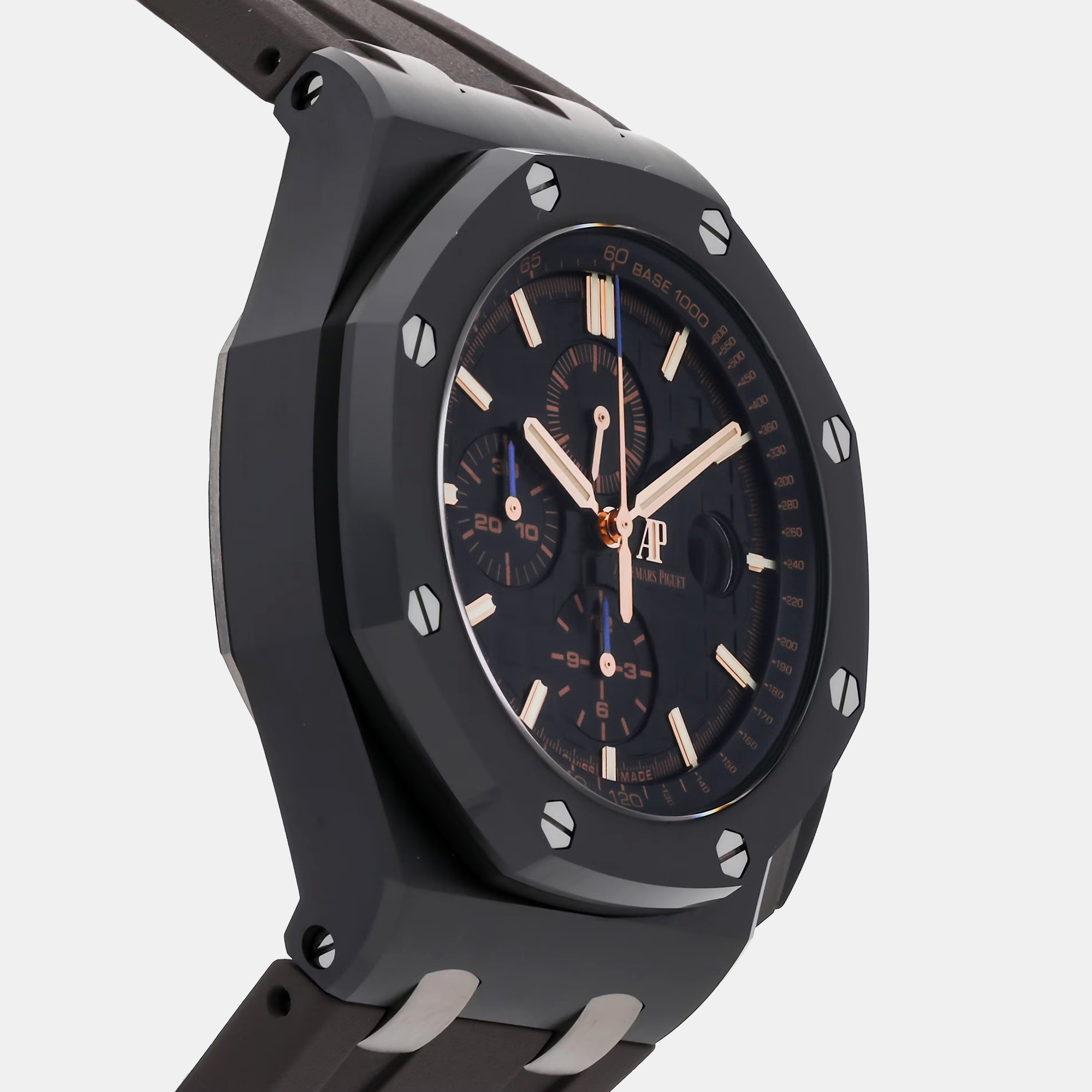 Audemars Piguet Black Ceramic Royal Oak Offshore 26405CE.OO.A002CA.02 Automatic Men's Wristwatch 44 Mm