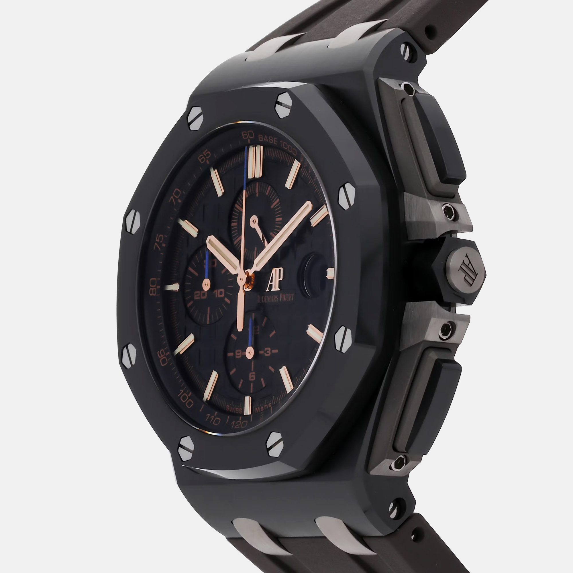 Audemars Piguet Black Ceramic Royal Oak Offshore 26405CE.OO.A002CA.02 Automatic Men's Wristwatch 44 Mm