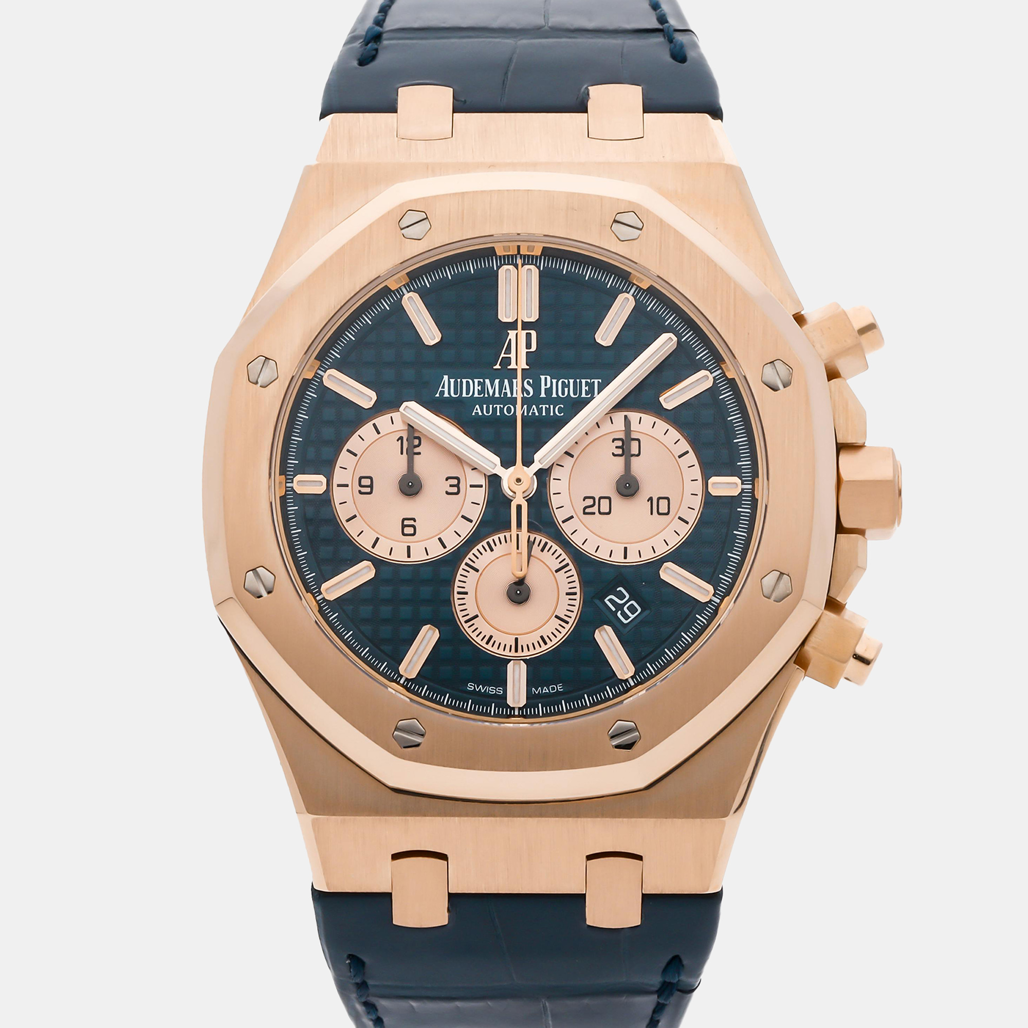 Pre-Owned Audemars Piguet Royal Oak Chronograph 26331OR.OO.D315CR.01 41 mm, Blue
Pre-Owned Audemars Piguet Royal Oak Chronograph 26331OR.OO.D315CR.01 41 mm, Blue