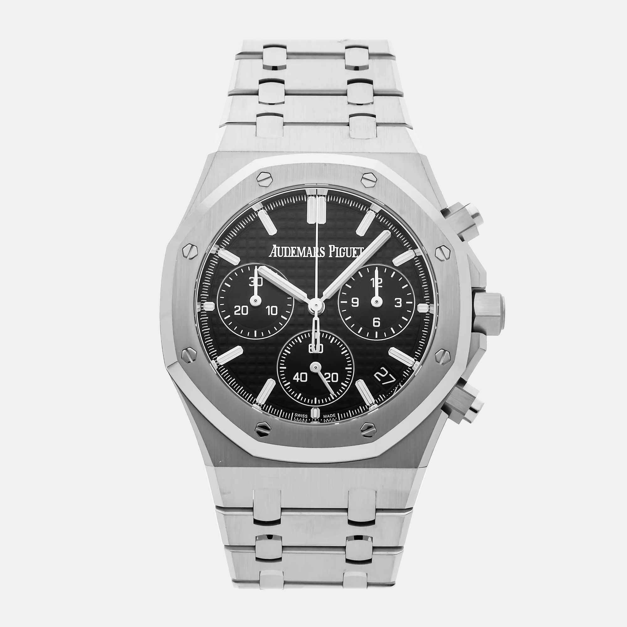 Pre-Owned Audemars Piguet Royal Oak Chronograph 26240ST.OO.1320ST.06, Black
Pre-Owned Audemars Piguet Royal Oak Chronograph 26240ST.OO.1320ST.06, Black