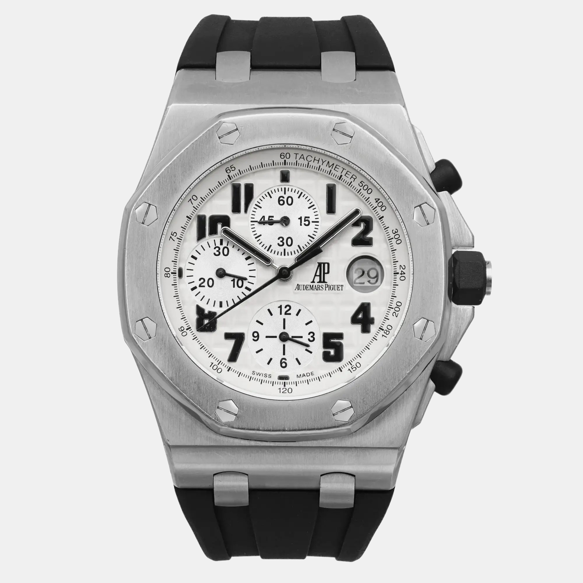 Audemars Piguet Cream Stainless Steel Royal Oak 26170ST.OO.D091CR.01 Automatic Men's Wristwatch 42 mm
Audemars Piguet Cream Stainless Steel Royal Oak 26170ST.OO.D091CR.01 Automatic Men's Wristwatch 42 mm