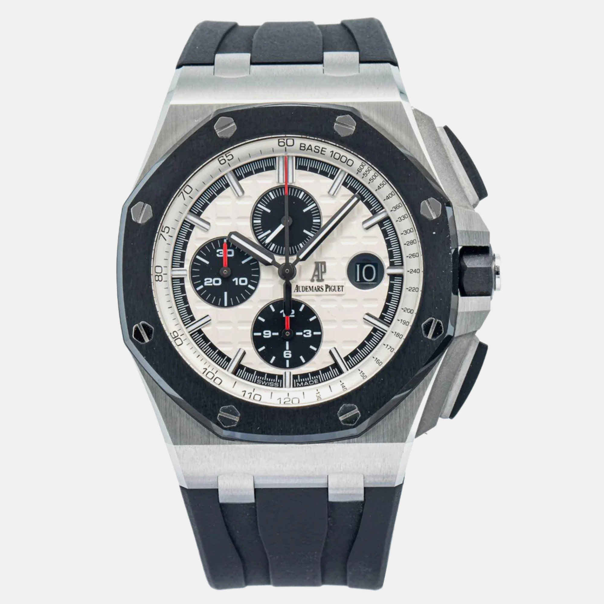 Audemars Piguet Royal Oak Offshore 26400SO Automatic White Stainless Steel Men's Wristwatch
Audemars Piguet Royal Oak Offshore 26400SO Automatic White Stainless Steel Men's Wristwatch