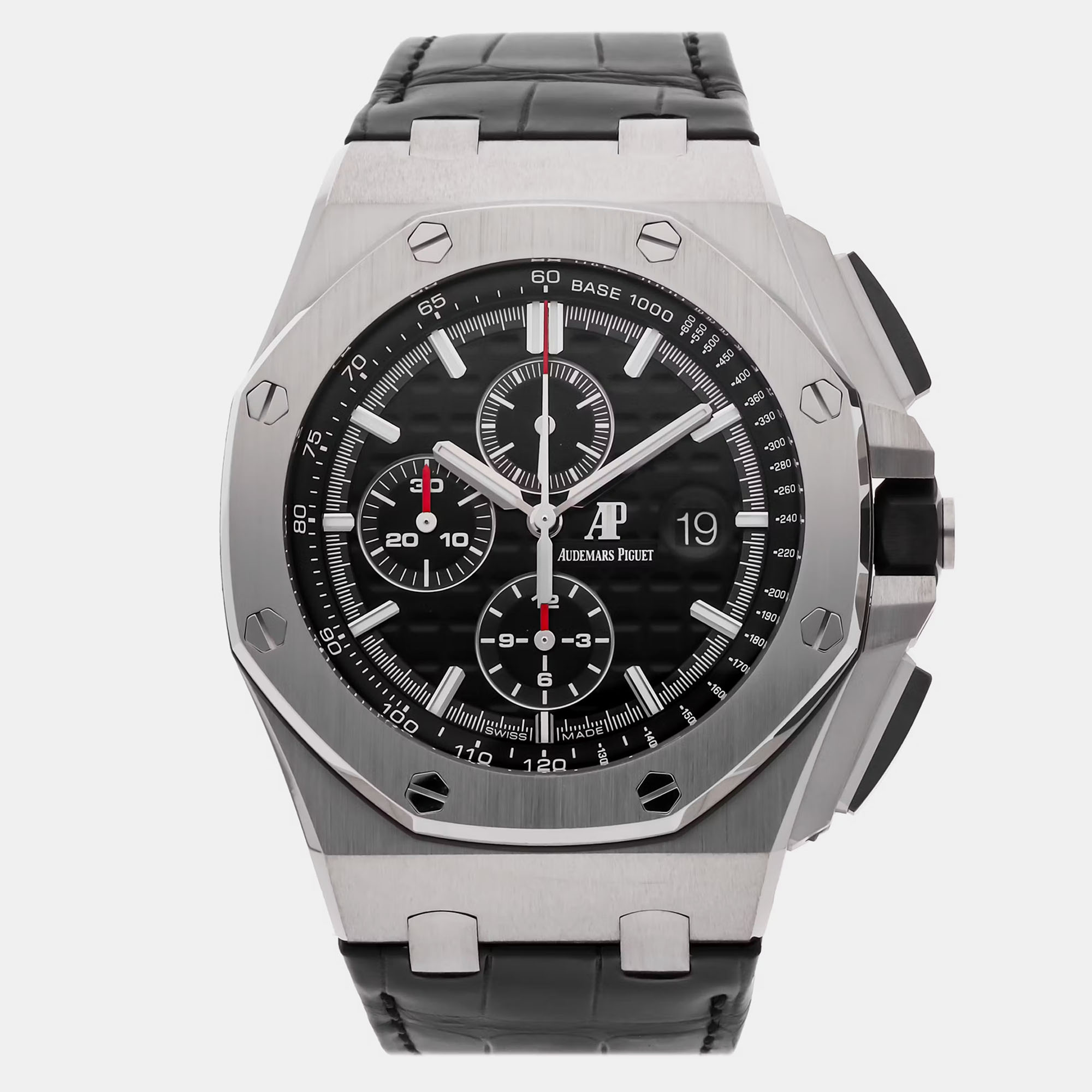 Pre-Owned Audemars Piguet Royal Oak Offshore Limited Edition Chronograph 26412PT.OO.A002CR.01 Black Automatic Platinum Men's Wristwatch 44 MM
Pre-Owned Audemars Piguet Royal Oak Offshore Limited Edition Chronograph 26412PT.OO.A002CR.01 Black Automatic Platinum Men's Wristwatch 44 MM
