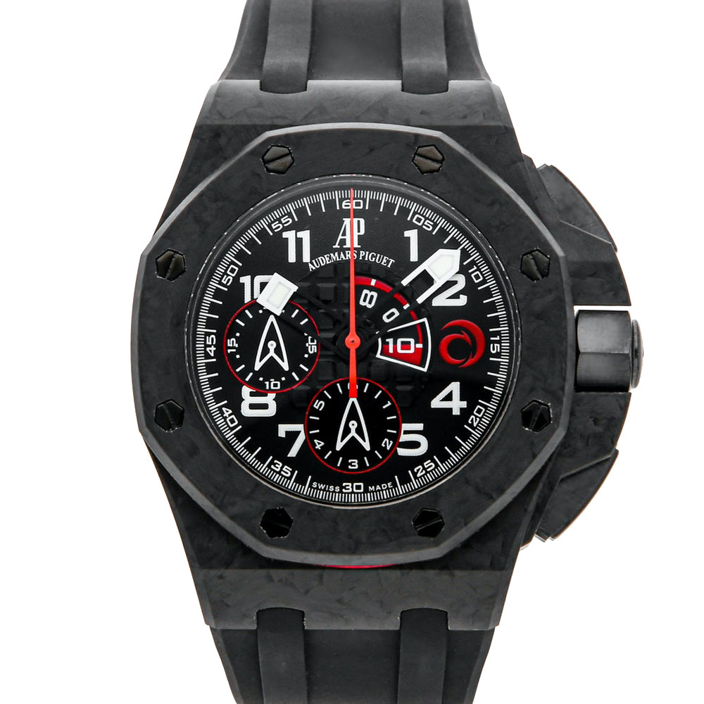 Audemars Piguet Black Carbon Fiber Royal Oak Offshore Team Alinghi Limited Edition 26062FS. OO. A002CA.01 Men's Wristwatch 44 MM