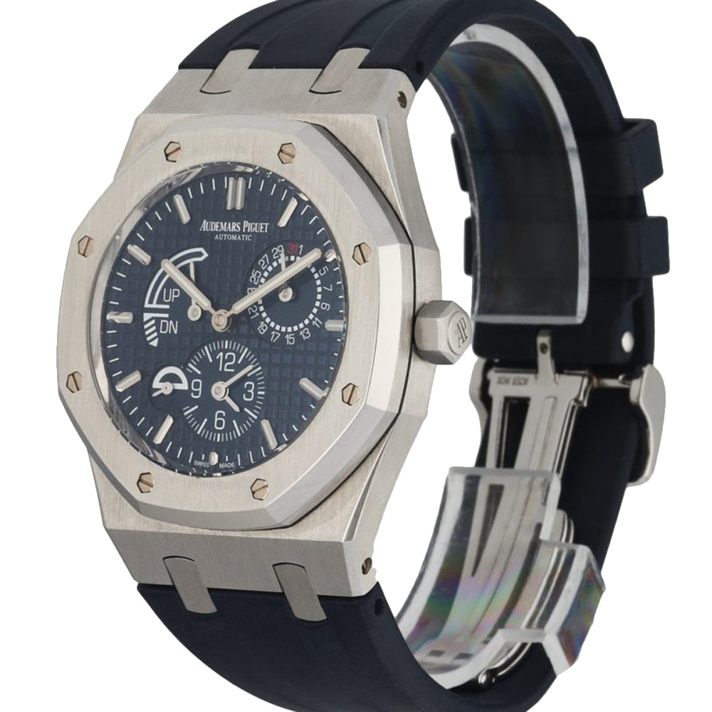 Audemars Piguet Blue Stainless Steel Royal Oak Dual Time 26124ST Men's Wristwatch 39 MM
Audemars Piguet Blue Stainless Steel Royal Oak Dual Time 26124ST Men's Wristwatch 39 MM
