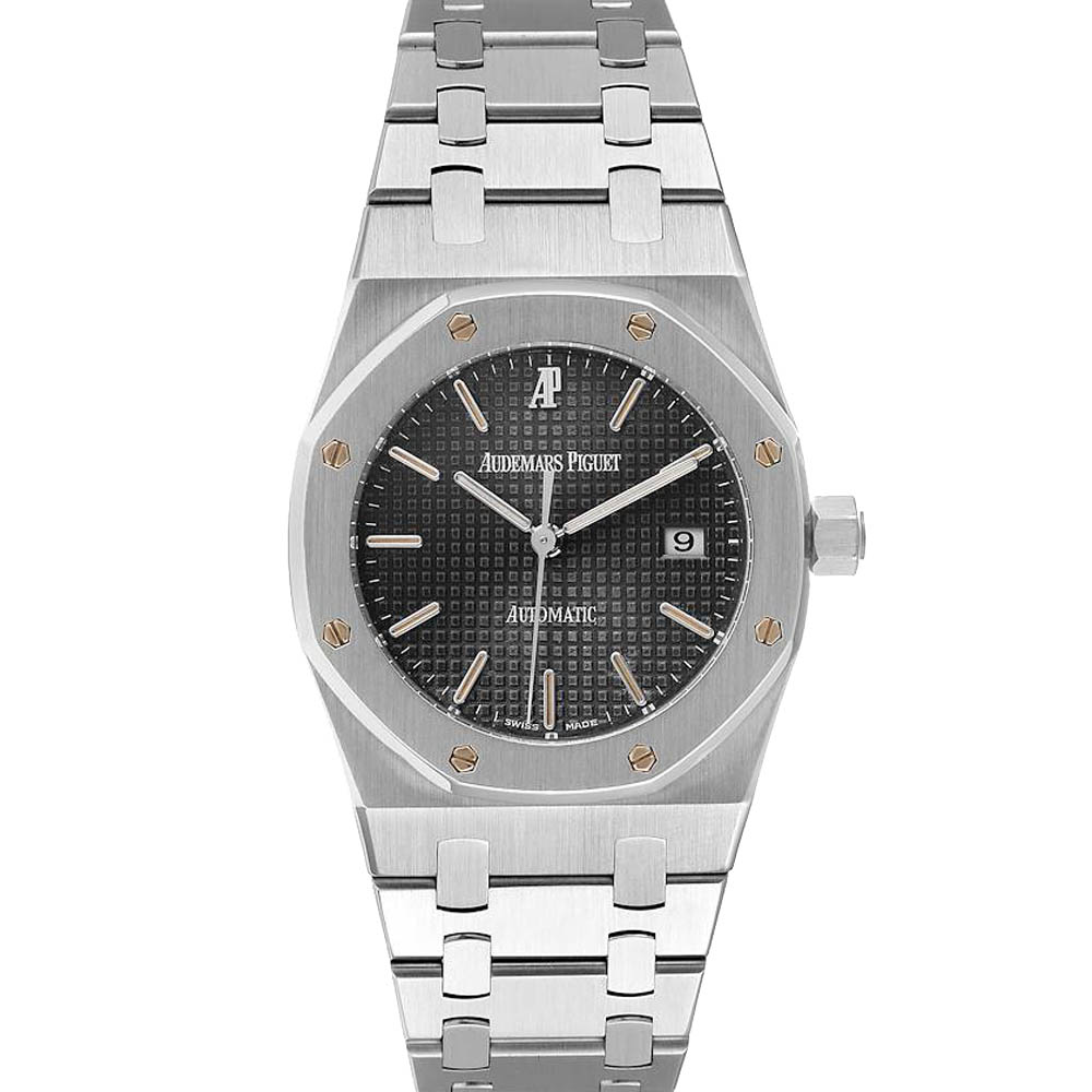 Audemars Piguet Grey Stainless Steel Royal Oak 15000ST Automatic Men's Wristwatch 33 MM
