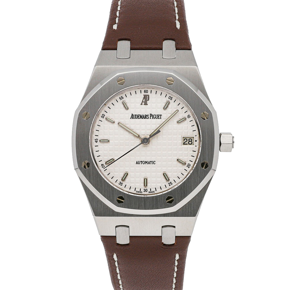 Audemars Piguet Silver Stainless Steel Royal Oak Pictet & Cie Special Edition 15189ST. OO. D083CU.01 Men's Wristwatch 36 MM