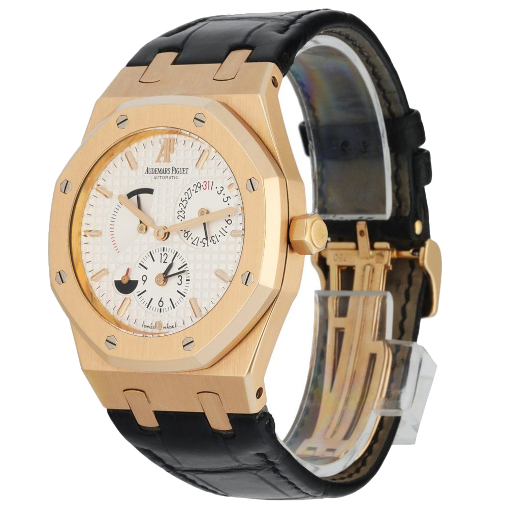 Audemars Piguet Silver 18K Rose Gold Royal Oak 26120OR Men's Wristwatch 39 MM
Audemars Piguet Silver 18K Rose Gold Royal Oak 26120OR Men's Wristwatch 39 MM