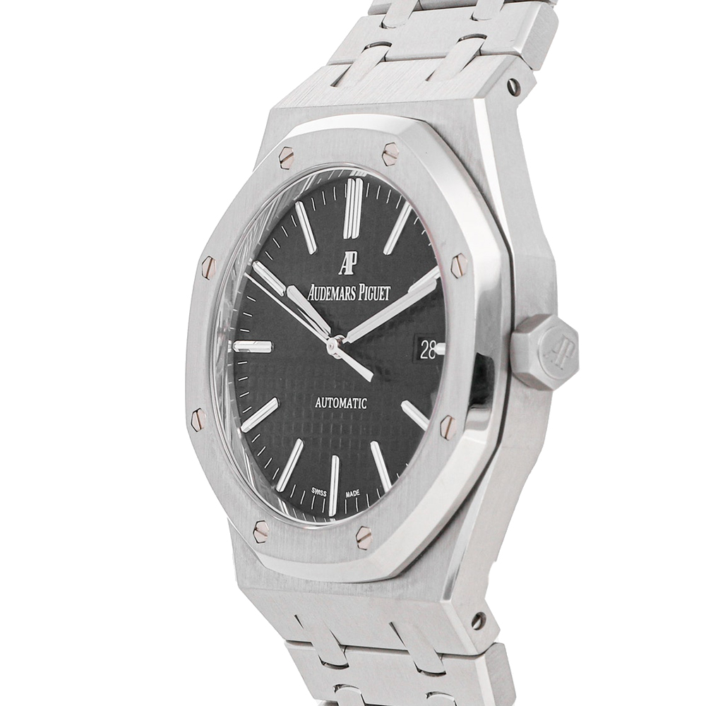 Audemars Piguet Black Stainless Steel Royal Oak 15400ST Men's Wristwatch 41 mm
Audemars Piguet Black Stainless Steel Royal Oak 15400ST Men's Wristwatch 41 mm