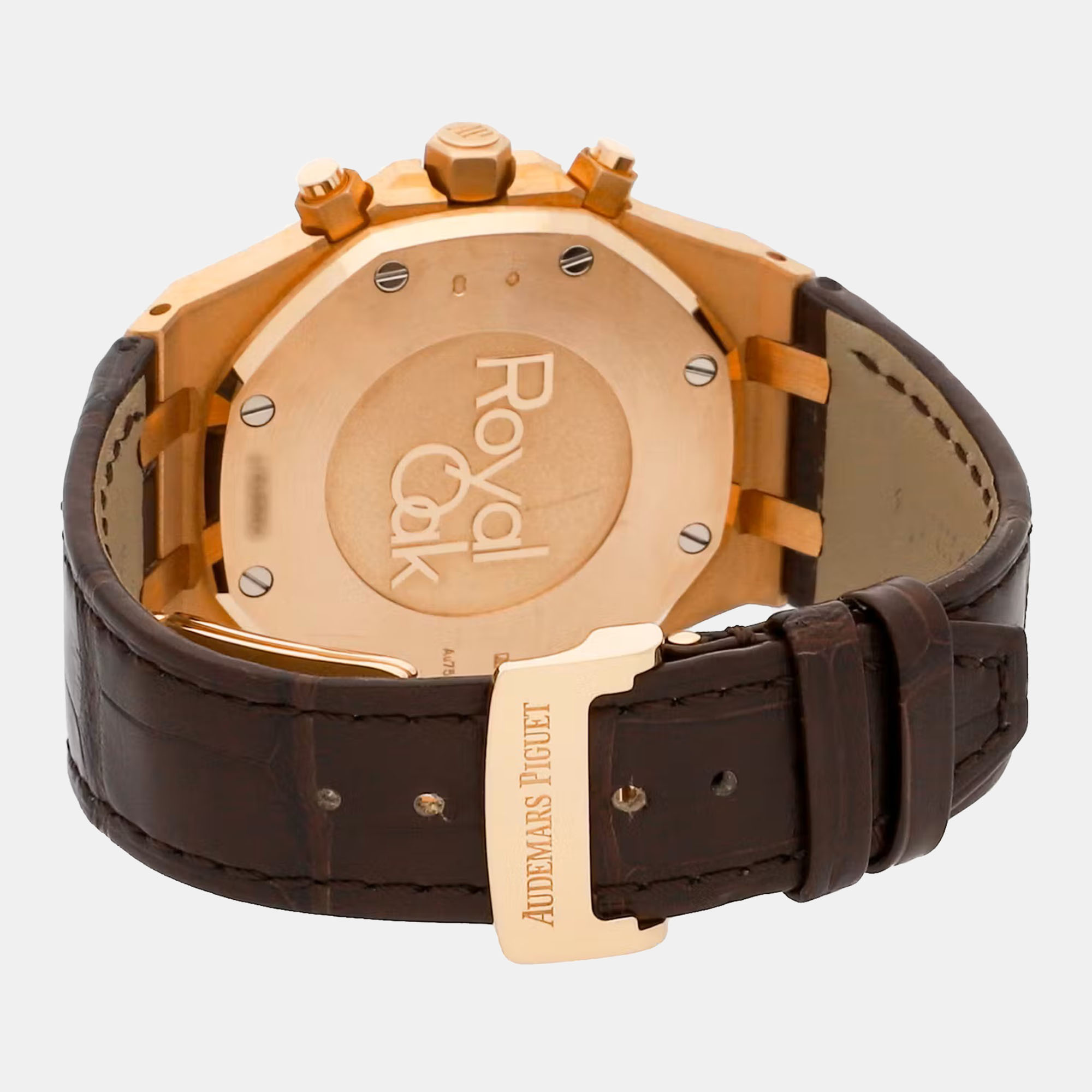 Audemars Piguet Brown 18k Rose Gold Royal Oak 26331OR.OO.D821CR.01 Automatic Men's Wristwatch 41 Mm