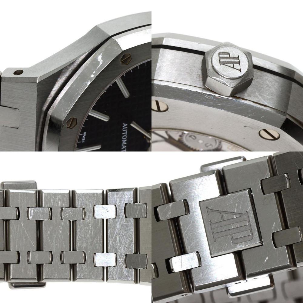 Audemars Piguet Black Stainless Steel Royal Oak 15400ST.OO.1220ST.01 Automatic Men's Wristwatch 41 Mm