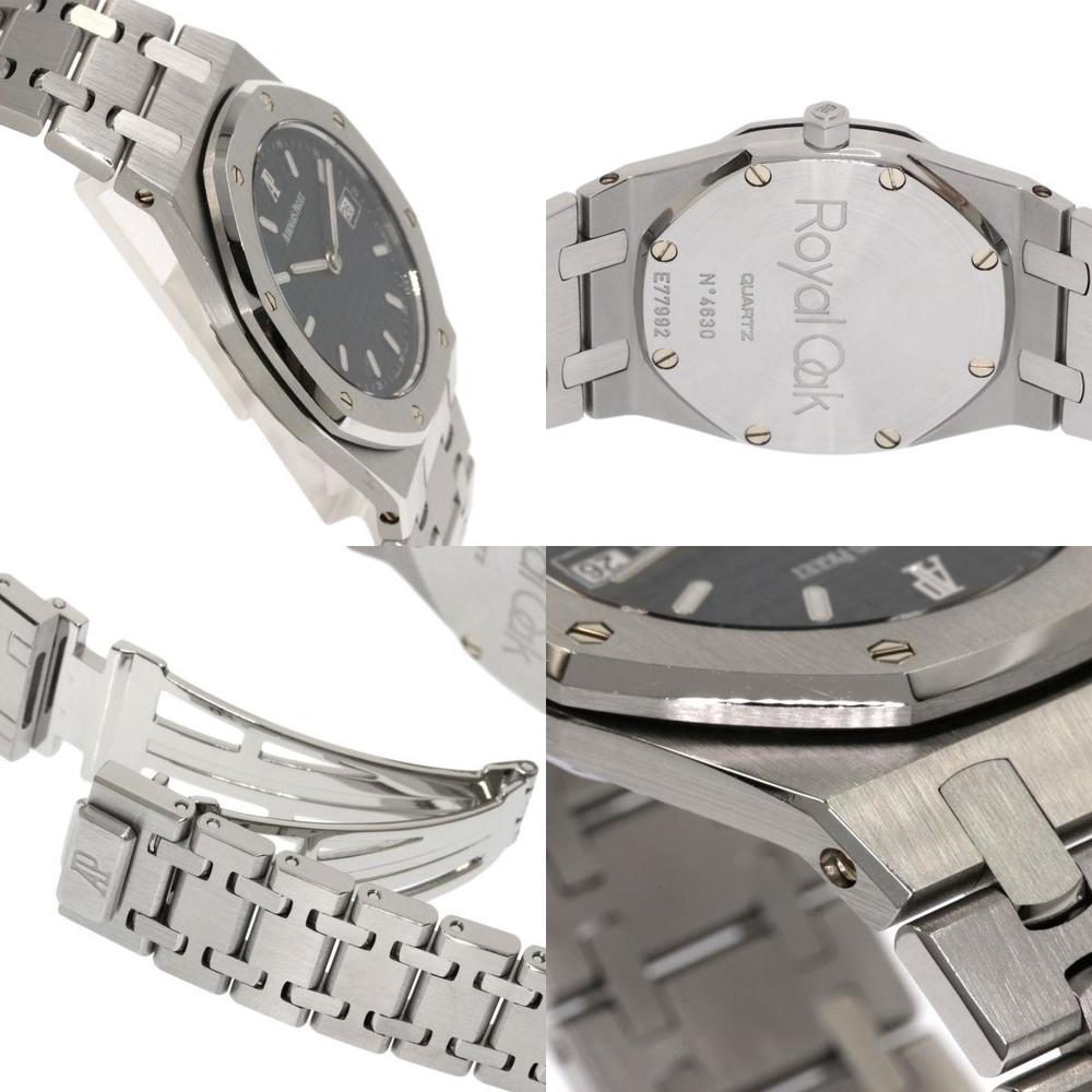 Audemars Piguet Blue Stainless Steel Royal Oak 56175ST.0.0789ST Quartz Men's Wristwatch 33mm