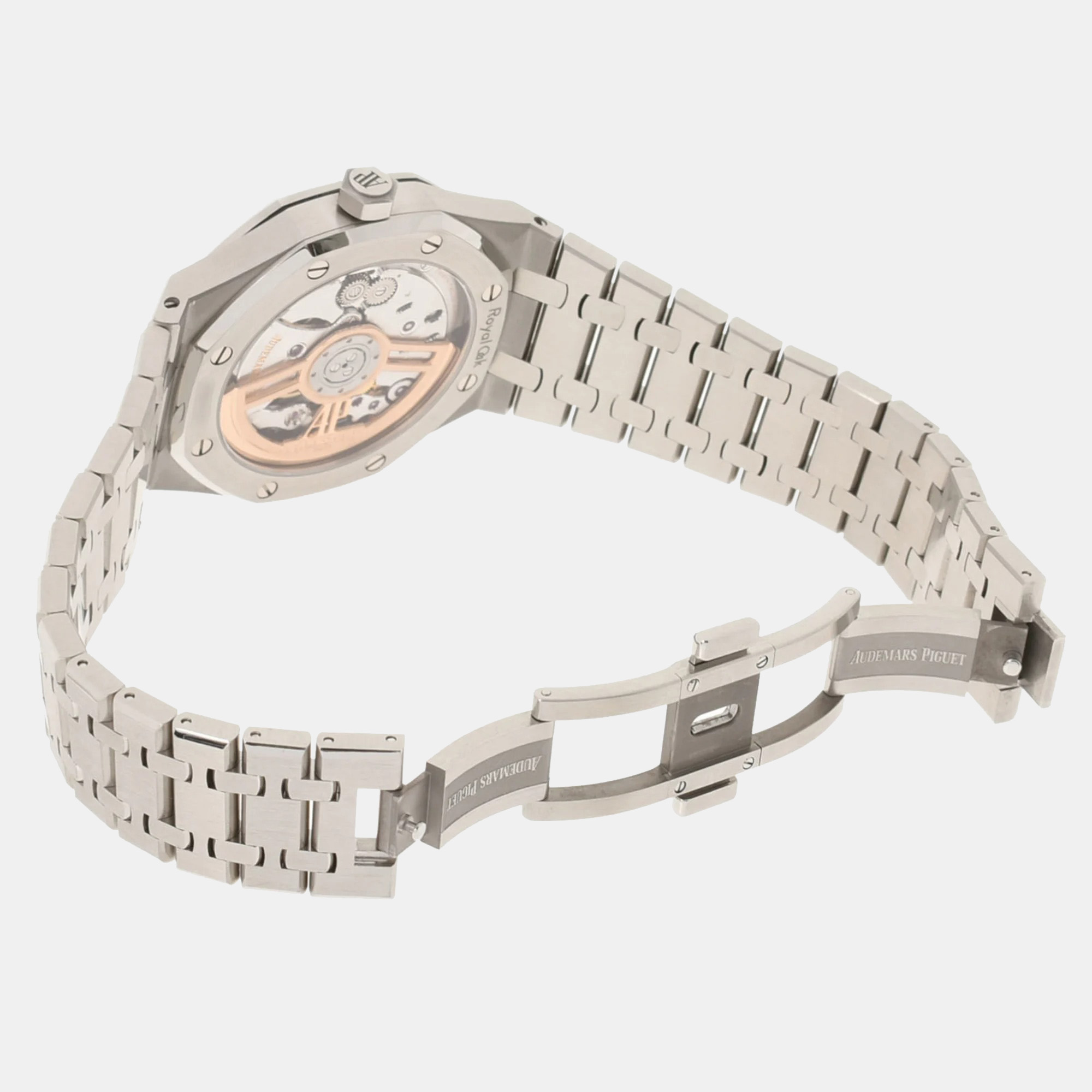 Audemars Piguet White Stainless Steel Royal Oak 15500ST.OO.1220ST.04 Automatic Men's Wristwatch 41 Mm
