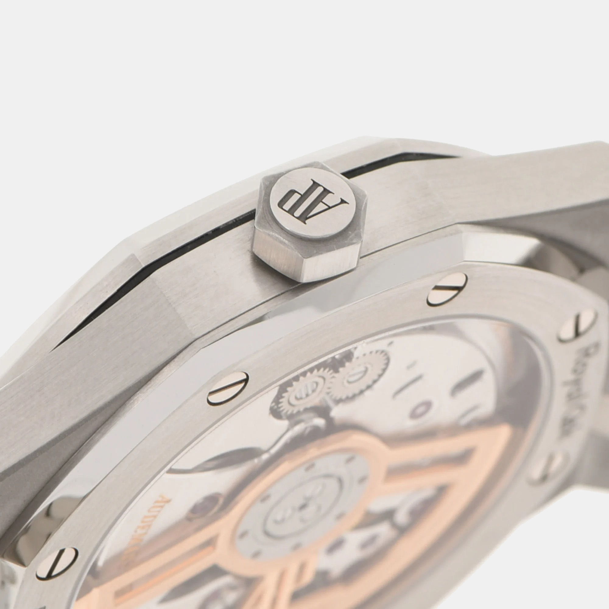 Audemars Piguet White Stainless Steel Royal Oak 15500ST.OO.1220ST.04 Automatic Men's Wristwatch 41 Mm