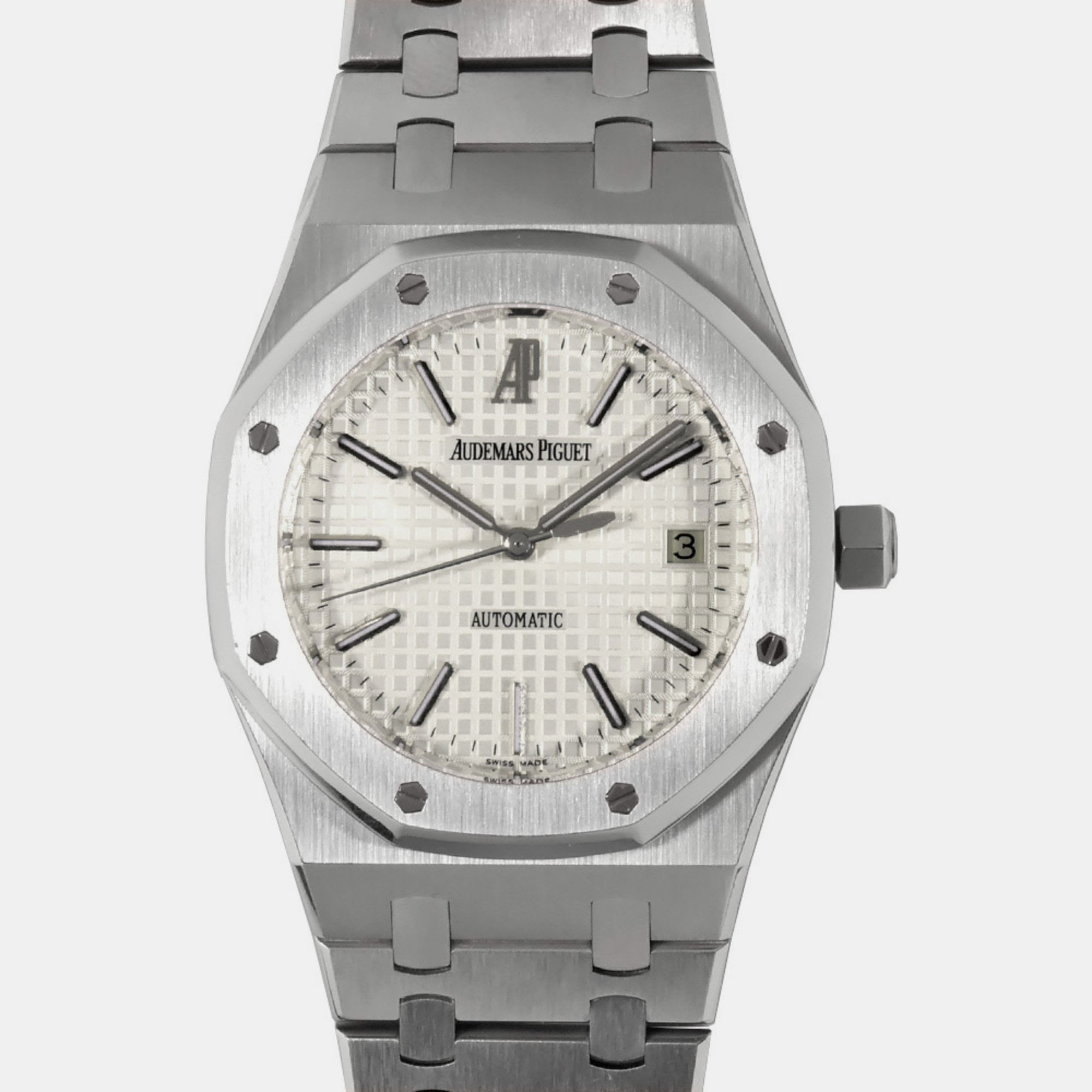 Audemars Piguet Silver Stainless Steel Royal Oak 15300ST.OO.1220ST.01 Automatic Men's Wristwatch 39 Mm