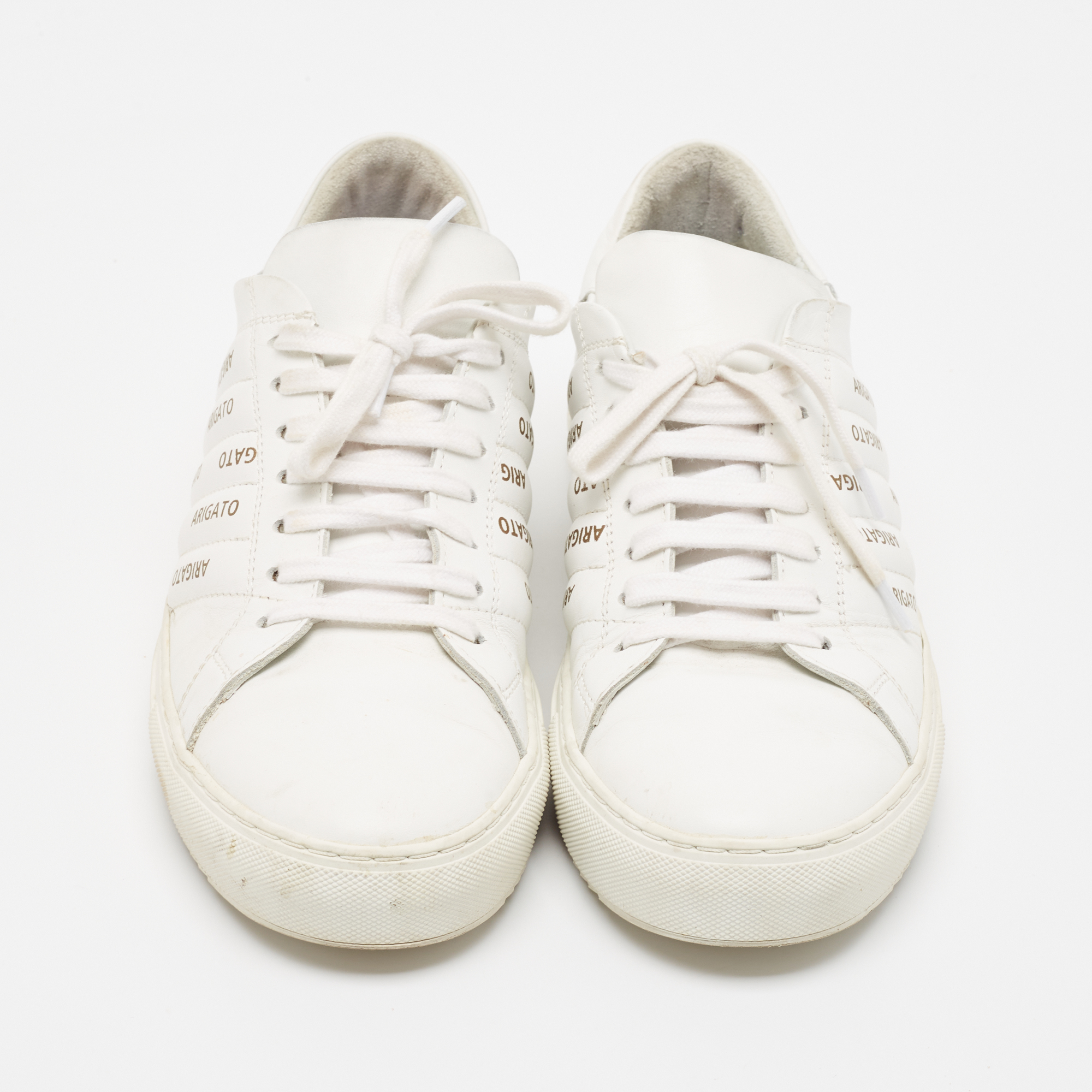 Axel Arigato White Leather Low Top Sneakers Size 43