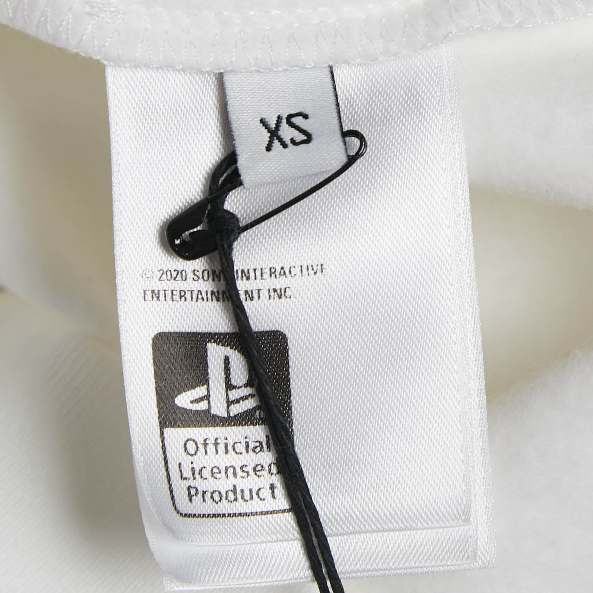 Balenciaga X Sony PS5 White Printed Cotton Oversized Hoodie XS