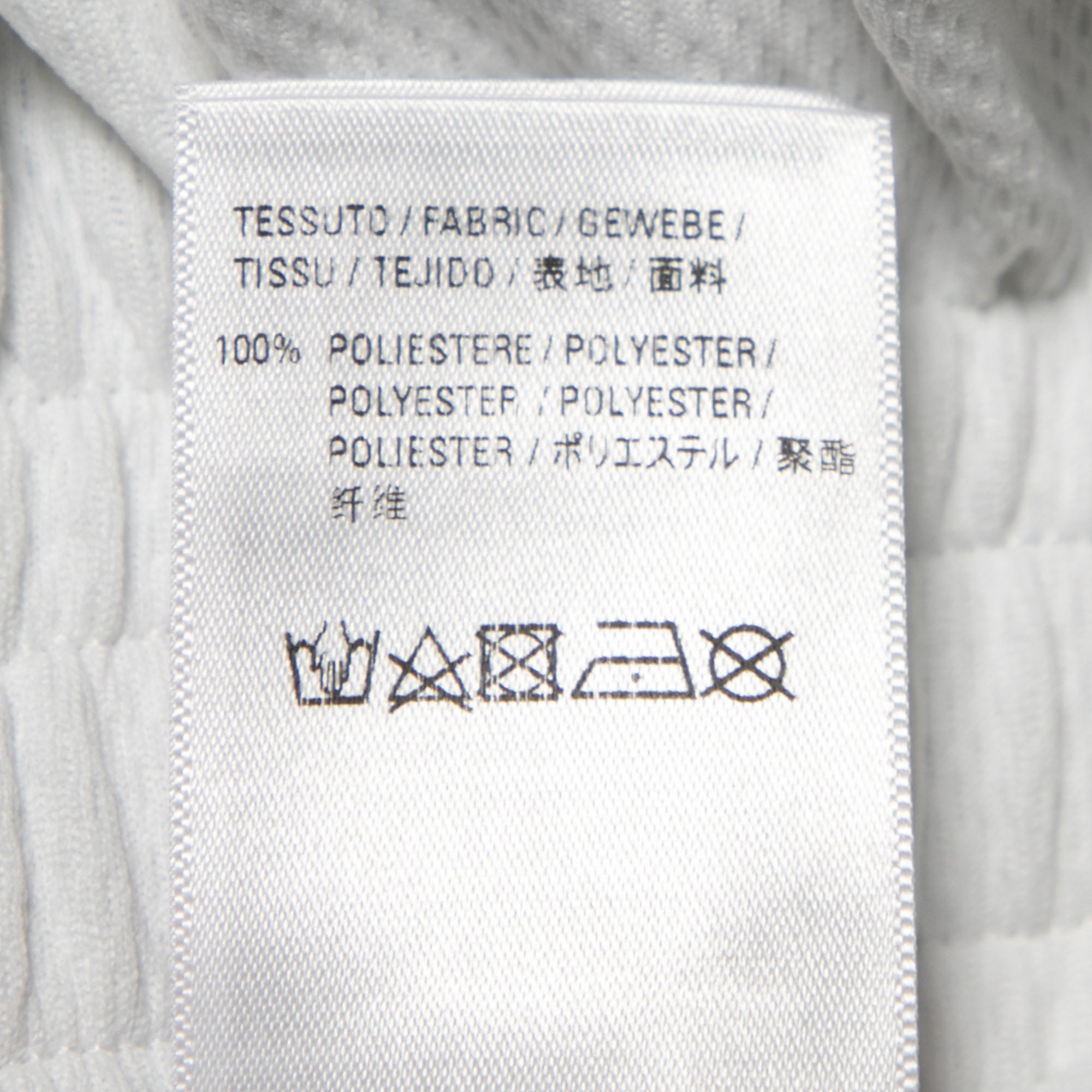Balenciaga White Printed Logo Printed Stretch Knit Shorts XS