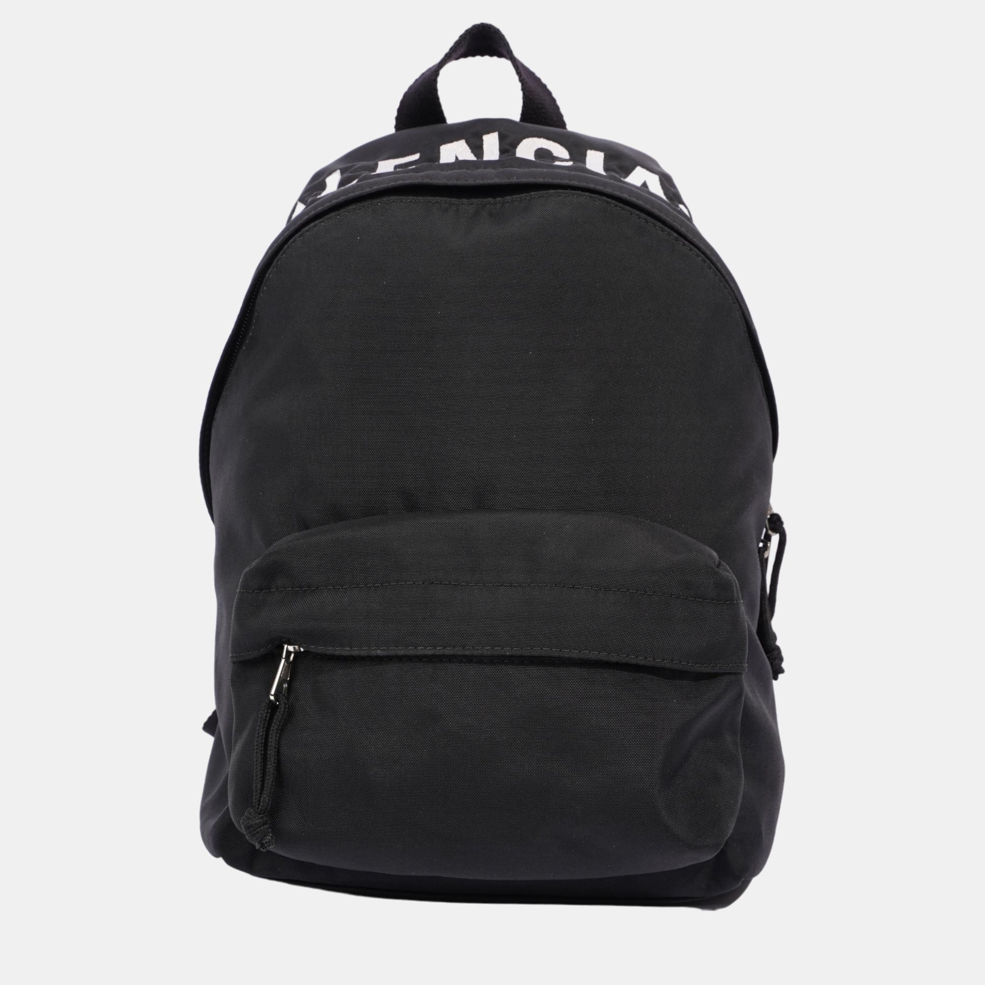 Balenciaga Sign Backpack Black Cotton Small