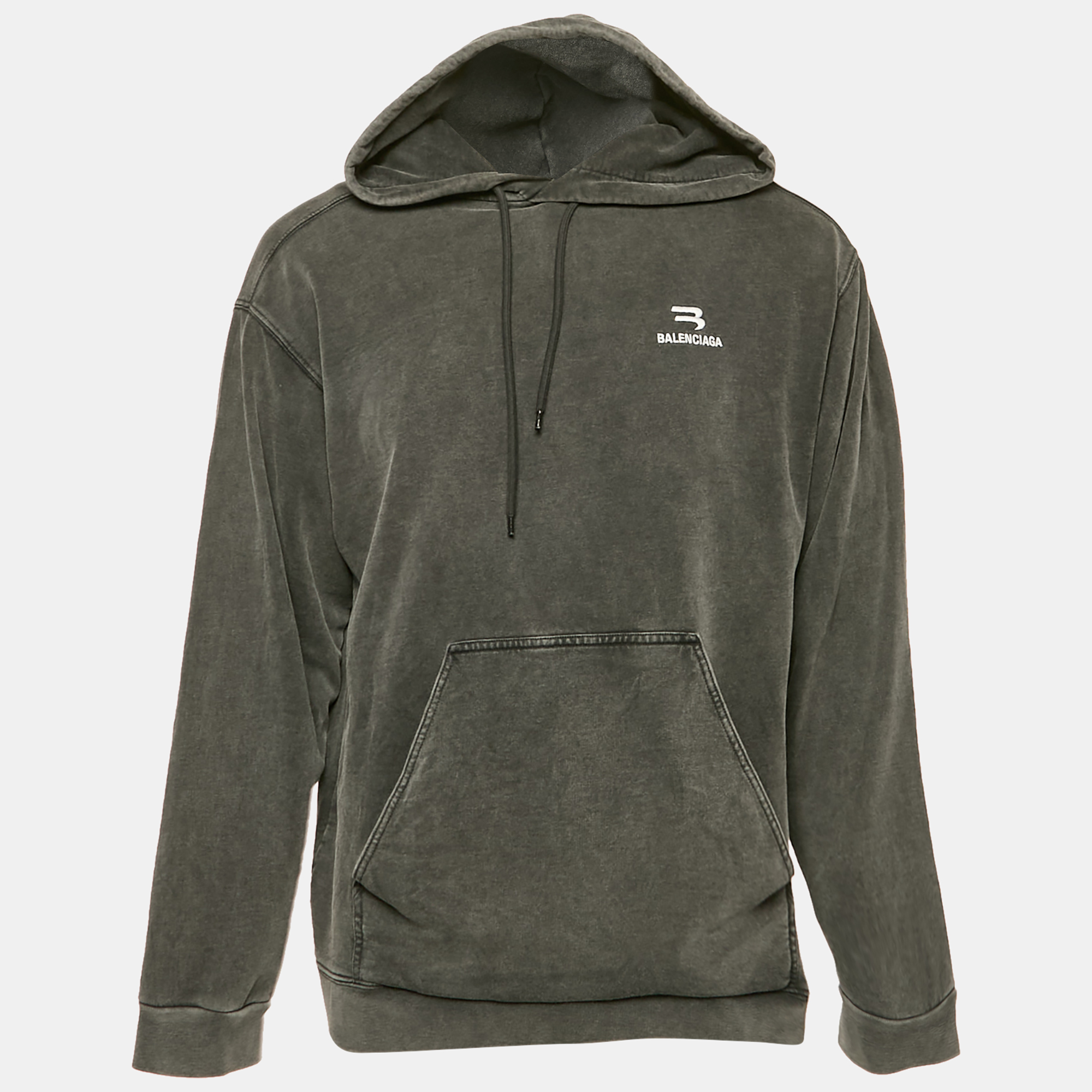 Balenciaga Unisex Grey Logo Embroidered Cotton Hoodie XS, Black
Balenciaga Unisex Grey Logo Embroidered Cotton Hoodie XS, Black