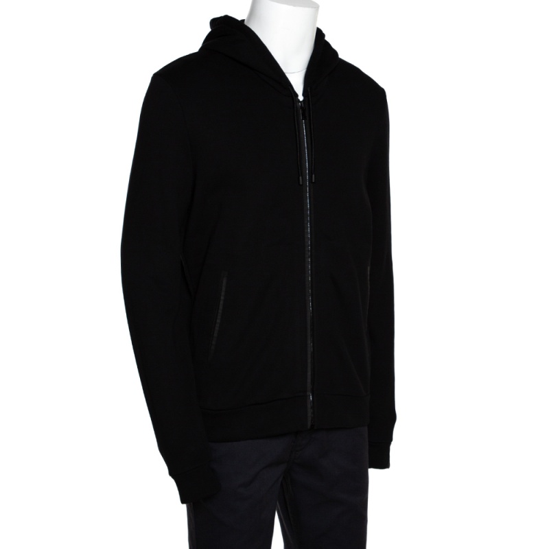 Balenciaga Black Cotton Laser Cut Detail Zip Front Hoodie
Balenciaga Black Cotton Laser Cut Detail Zip Front Hoodie