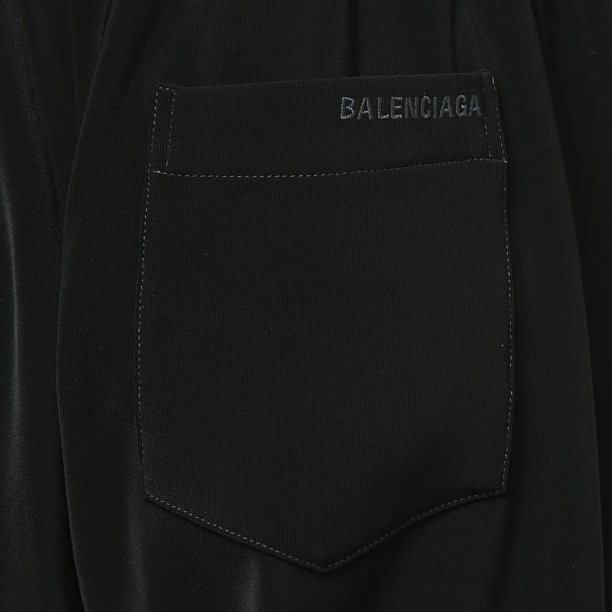 Balenciaga Black Jersey Elasticated Waist Bermuda Shorts S